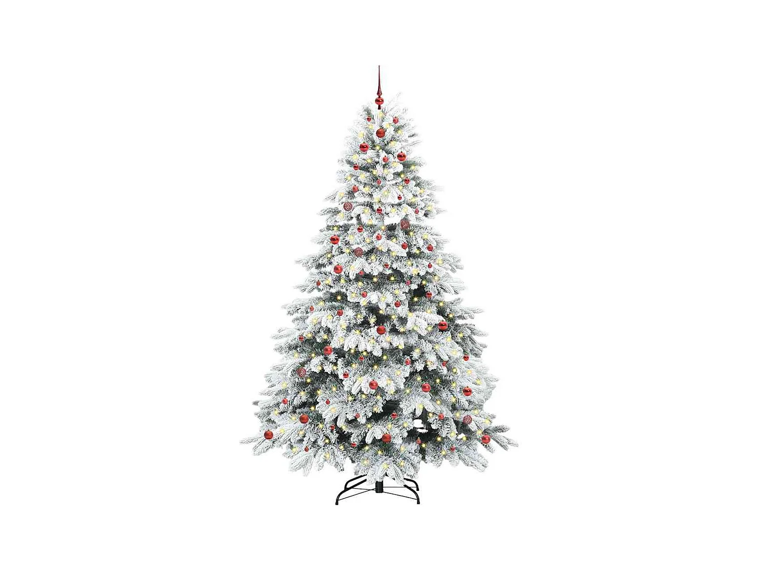 Sapin de Noël artificiel avec 300 LED Vert 240 cm PE et PVC