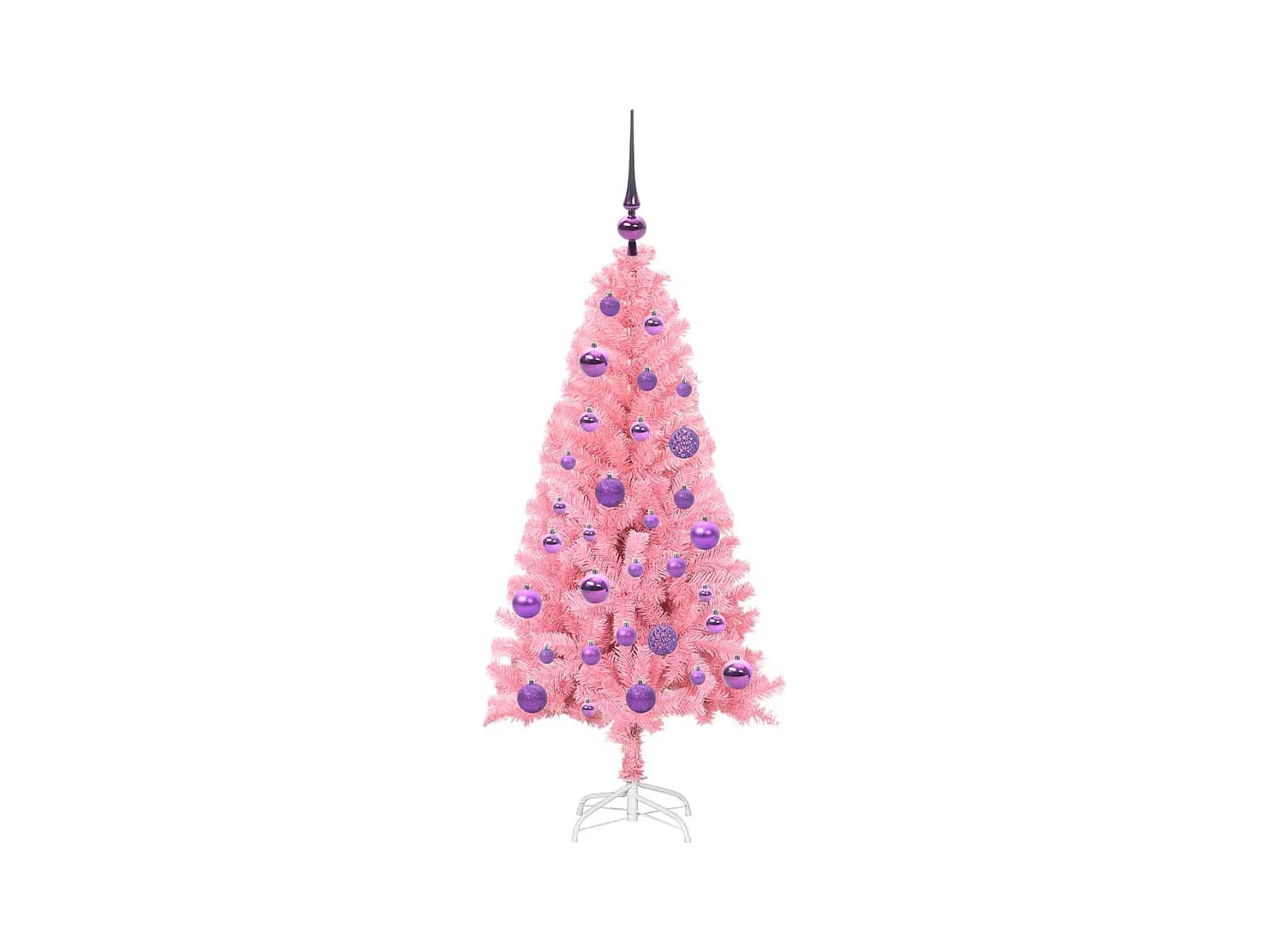Kerstboom met 150 LED met standaard Roze 120 cm PVC