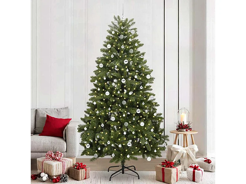 Árbol de Navidad artificial Verde 240 cm PVC y Metal
