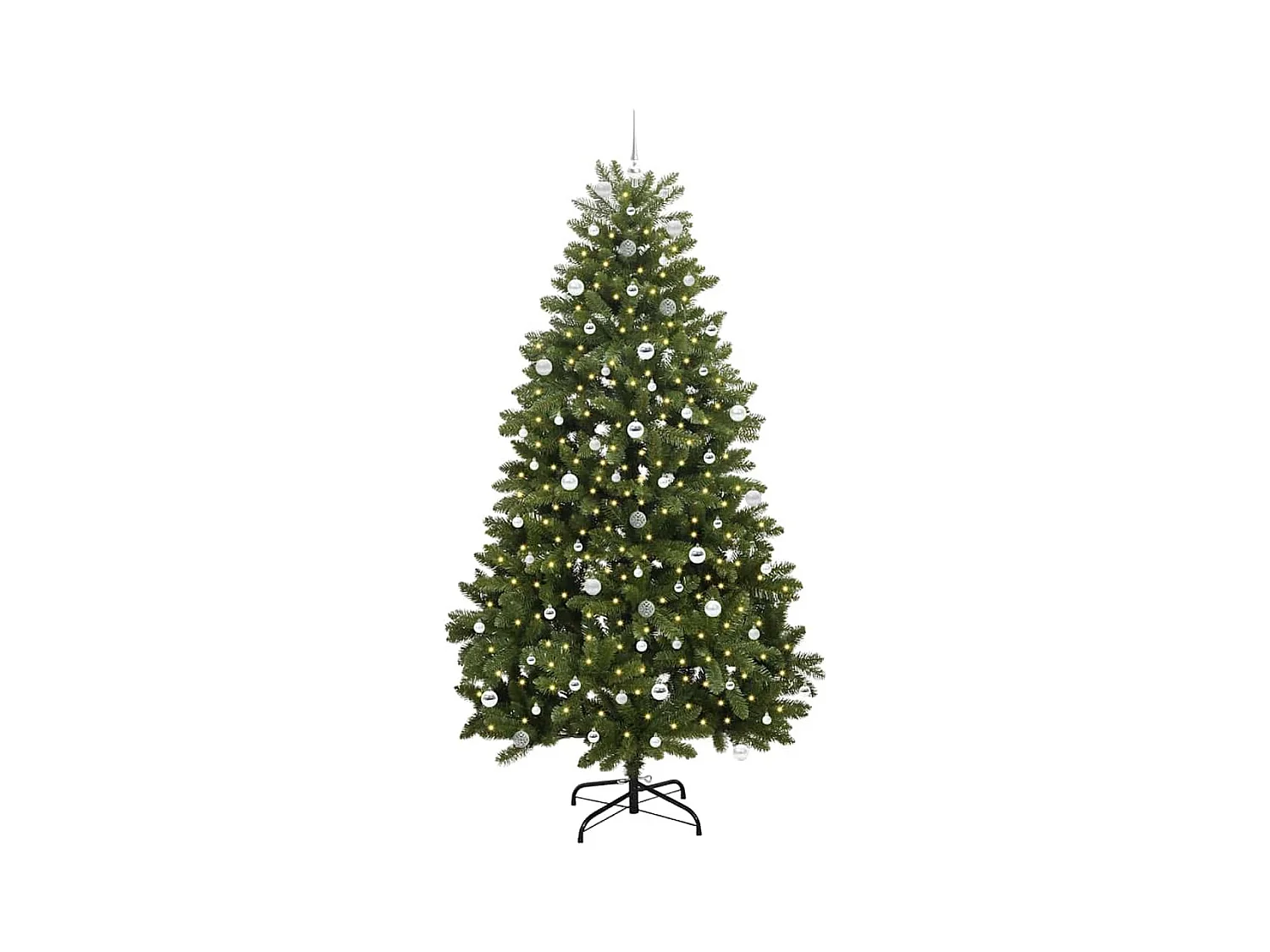 Árbol de Navidad artificial Verde 240 cm PVC y Metal