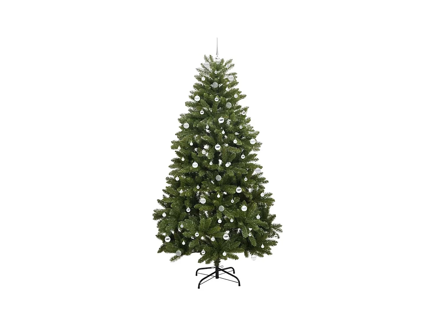 Árbol de Navidad artificial Verde 240 cm PVC y Metal
