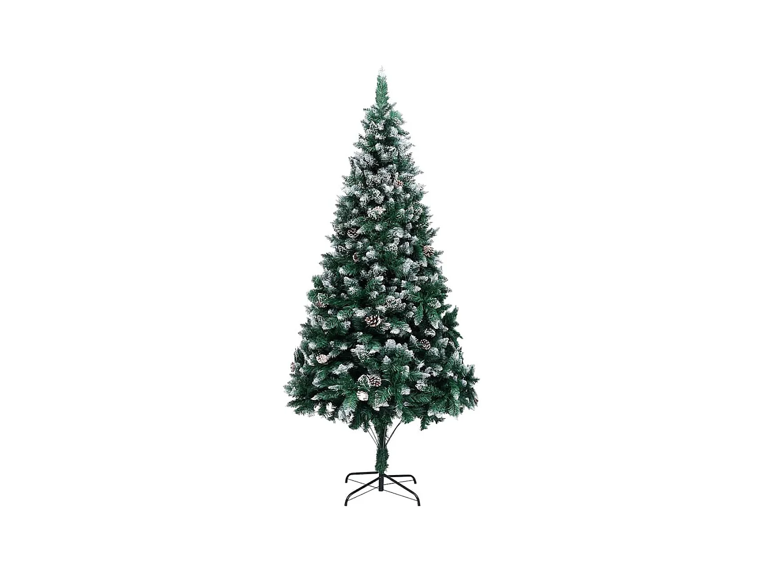 Árvore de Natal Artificial Verde 240 cm PVC, Aço e Plástico