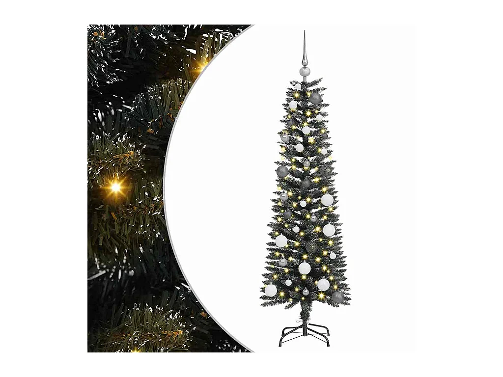 Sapin de Noël artificiel avec 150 LED Vert 43 x 43 x 150 cm