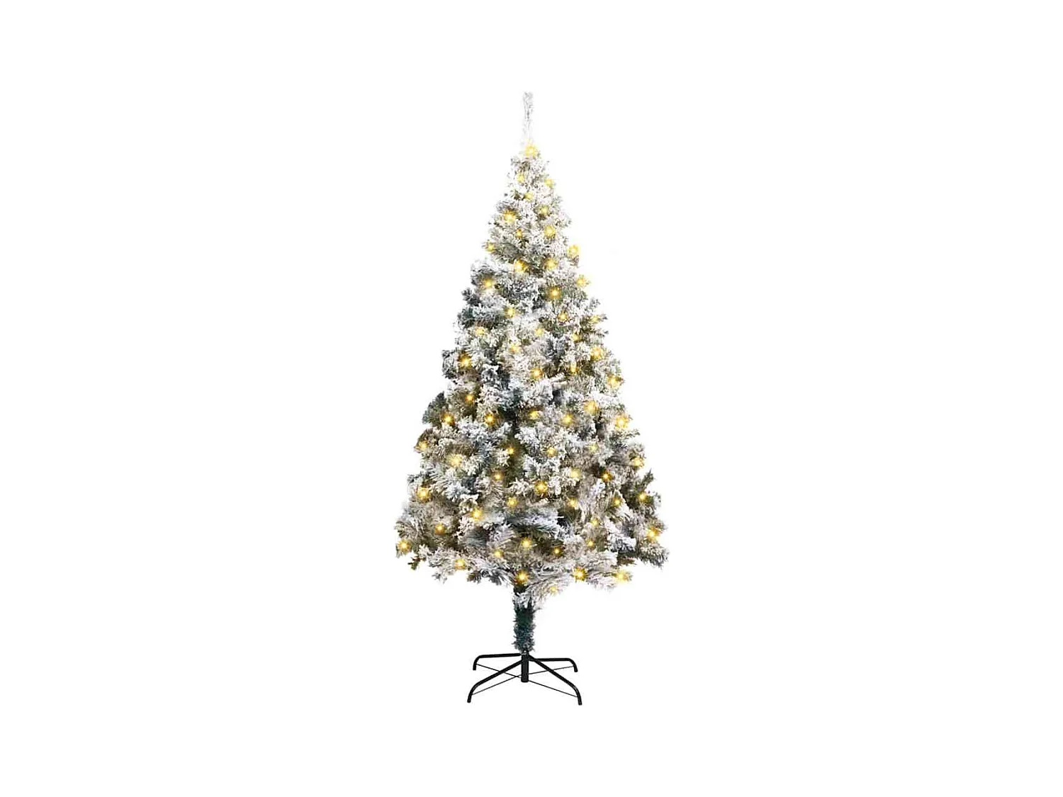 Árbol de Navidad artificial Verde 180 cm PVC y Acero y Plástico