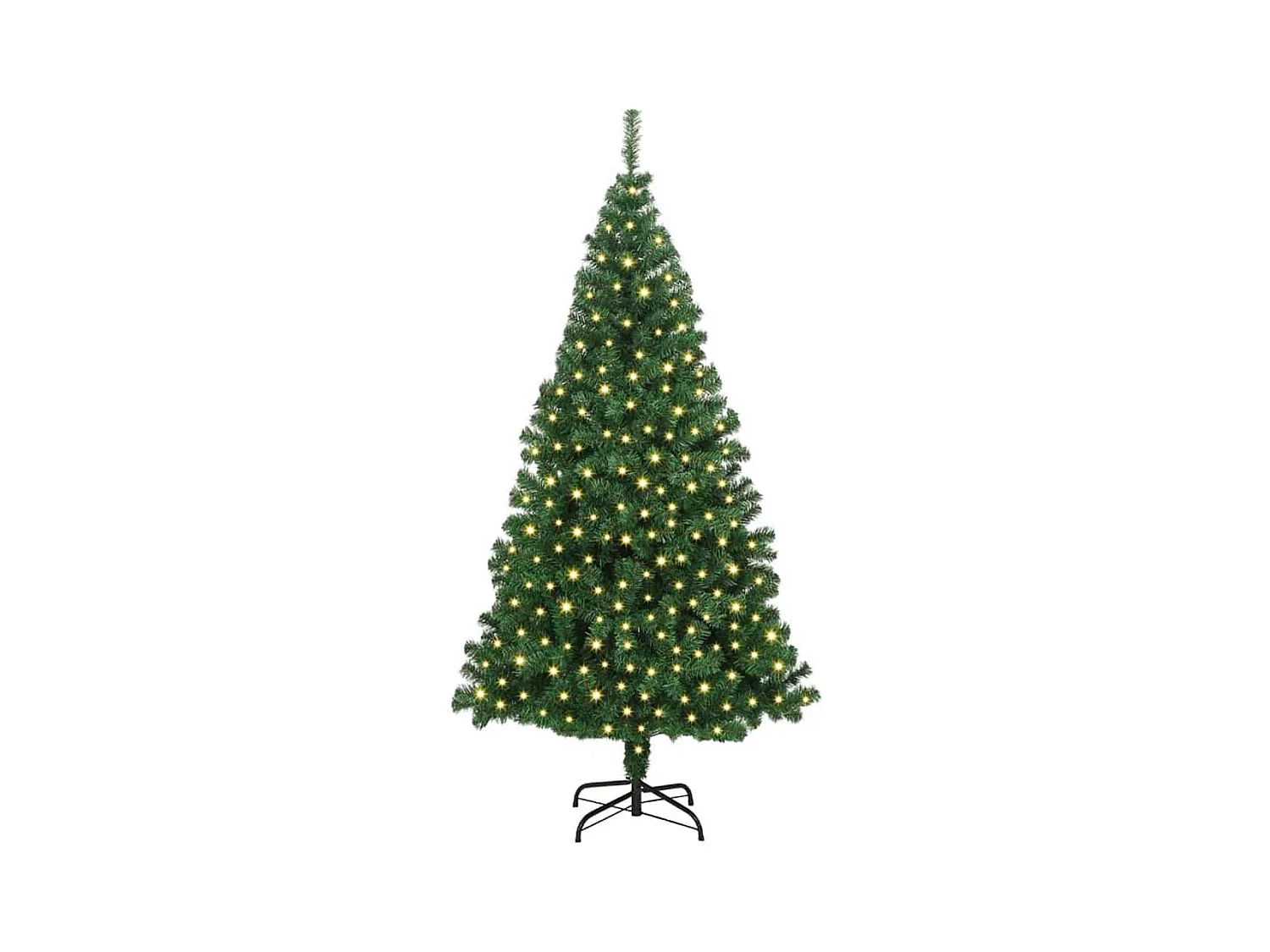 Árvore de Natal Artificial Verde 180 cm PVC, Aço e Plástico
