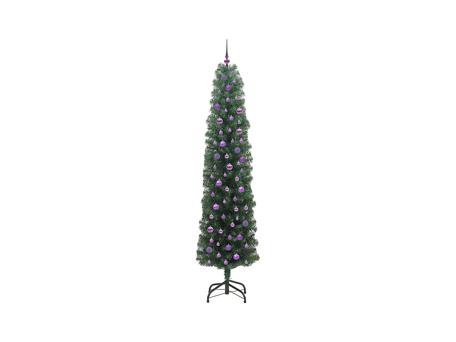 Sapin de Noël artificiel Vert 240 cm PVC et acier et plastique
