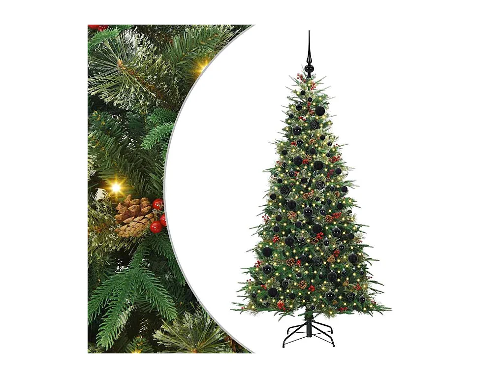 Árbol de Navidad artificial con ramas articuladas Verde 180 cm