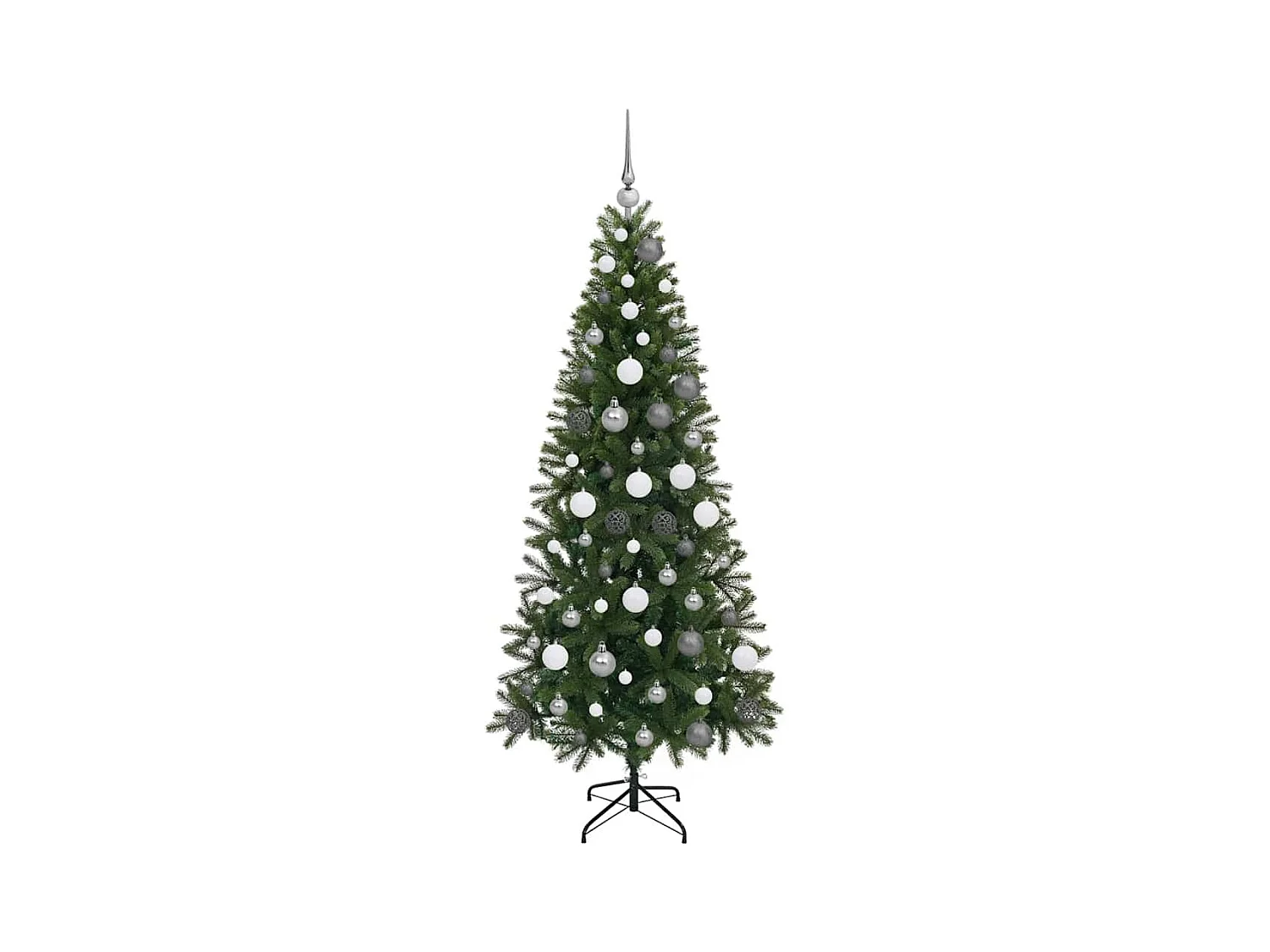 Sapin de Noël artificiel avec 300 LED Vert 180 cm PE et PVC