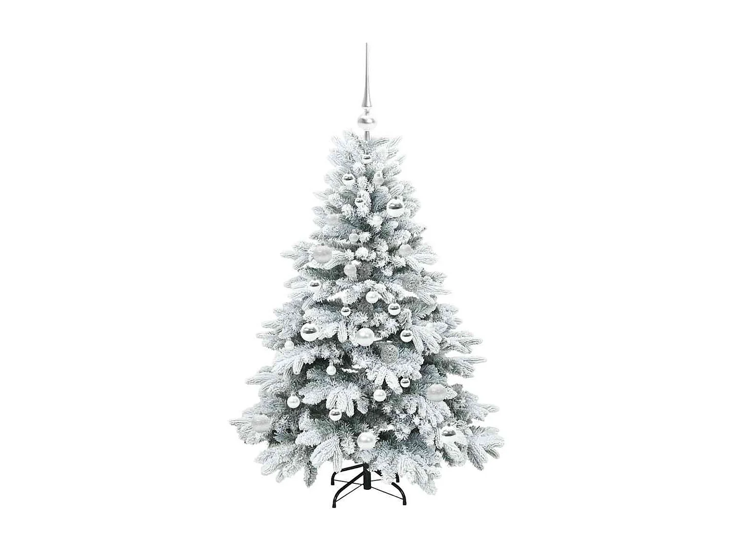 Sapin de Noël artificiel avec 150 LED Vert 120 cm PE et PVC