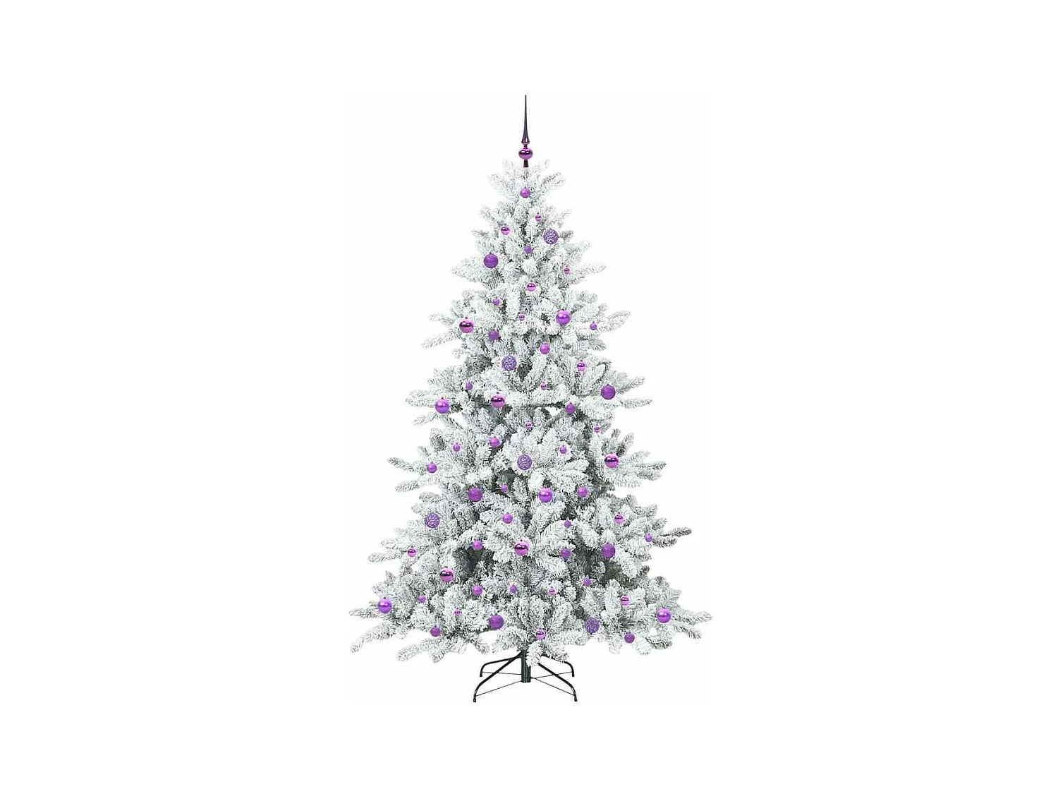 Árbol de Navidad artificial con ramas articuladas 210 cm PVC