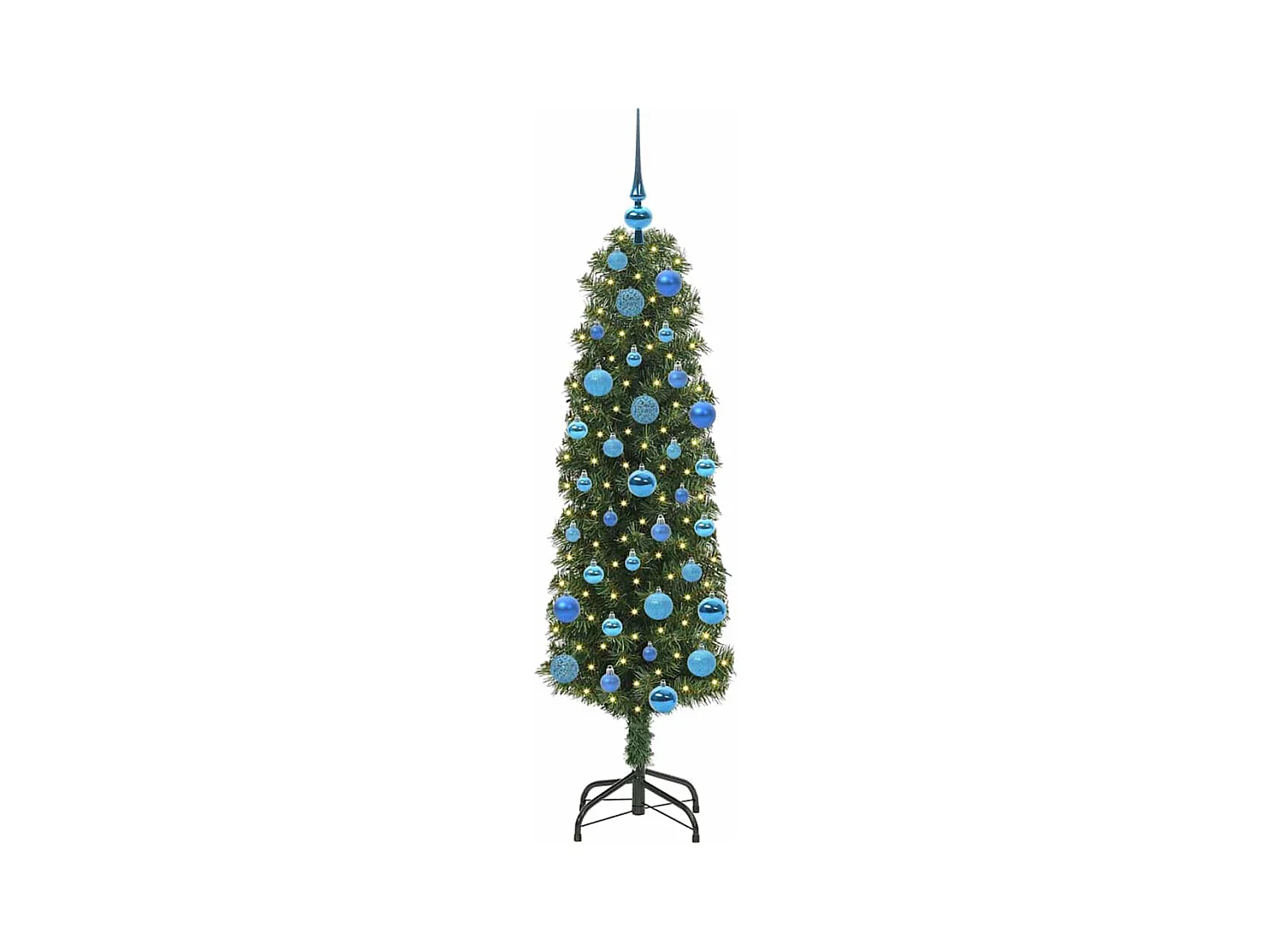 Árbol de Navidad artificial Verde 150 cm PVC, Acero y Plástico