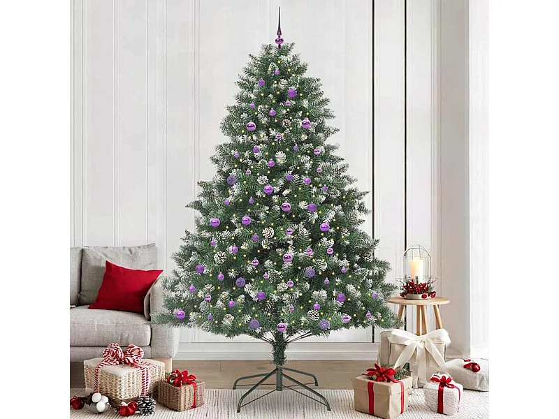 Sapin de Noël artificiel avec 300 LED Vert 160 x 160 x 240 cm