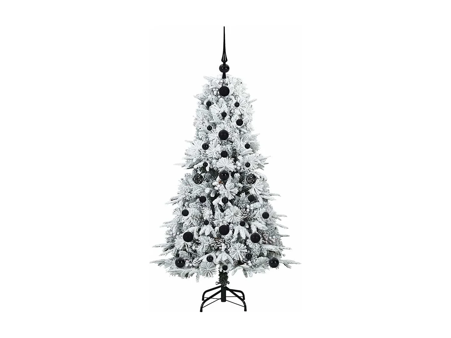 Kunstmatige Hinged Kerstboom met 150 LED Groen 120 cm PE en PVC