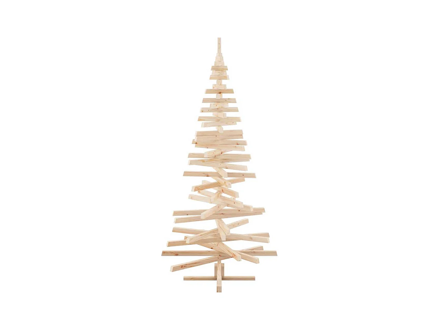 Arbres de Noël avec support Naturel 210 cm Bois massif en pin