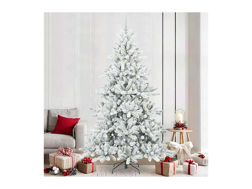 Árbol de Navidad artificial con ramas articuladas 240 cm PVC