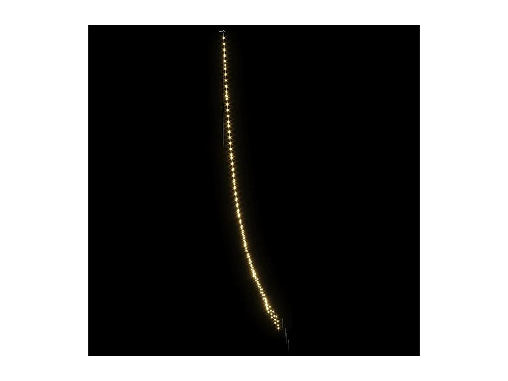 Árvore de Natal LED com 276 LEDs Branco quente 511 cm Metal