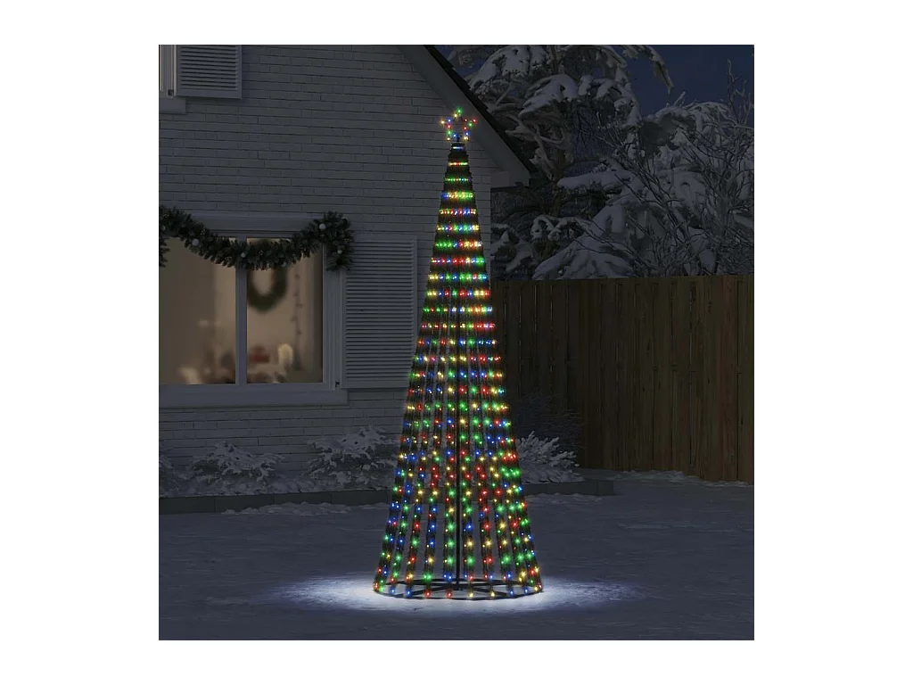 Sapin de Noël à LED 475 LED colorées 247 cm