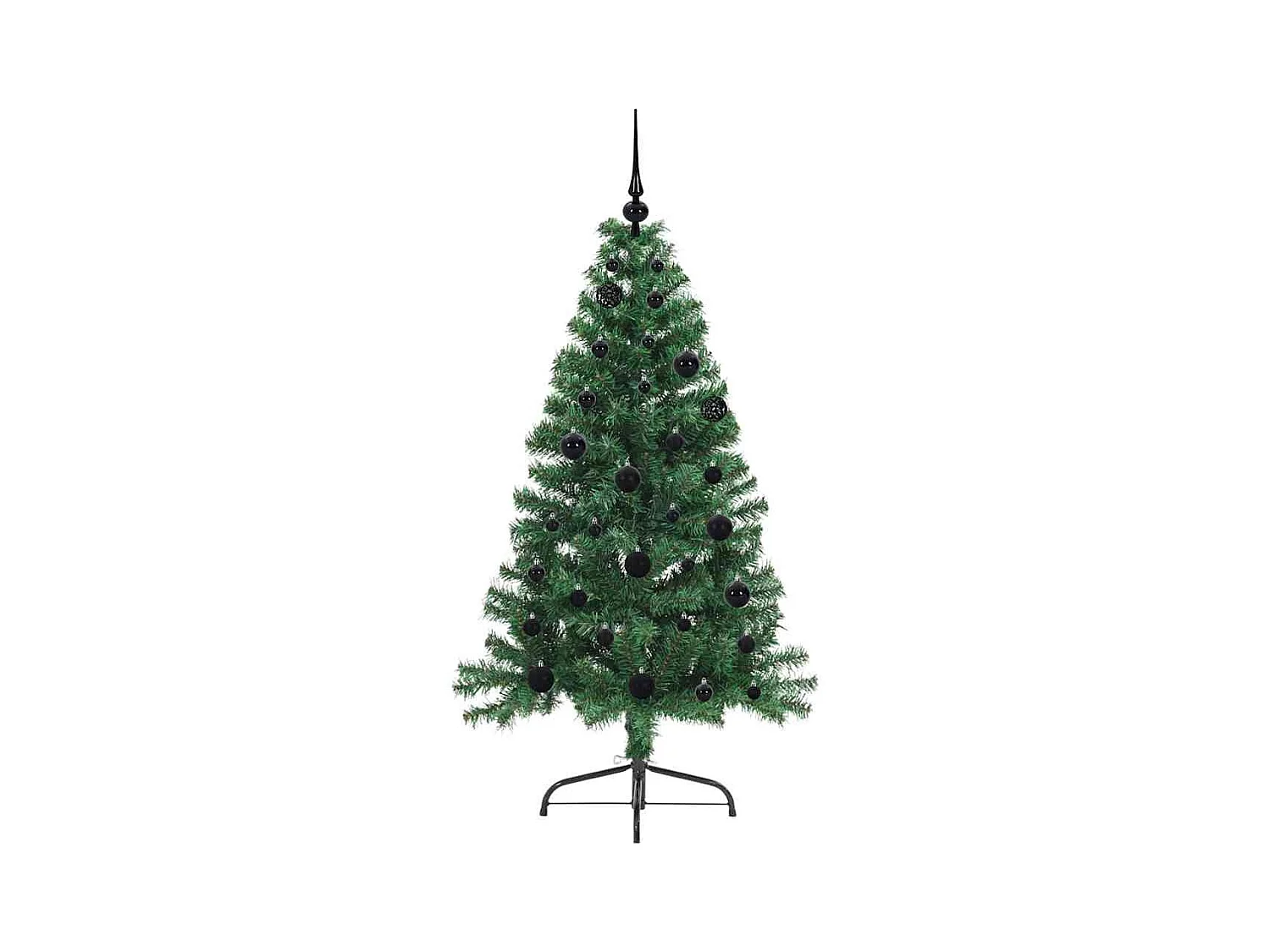 Sapin de Noël artificiel pré-éclairé Vert 150 cm PVC