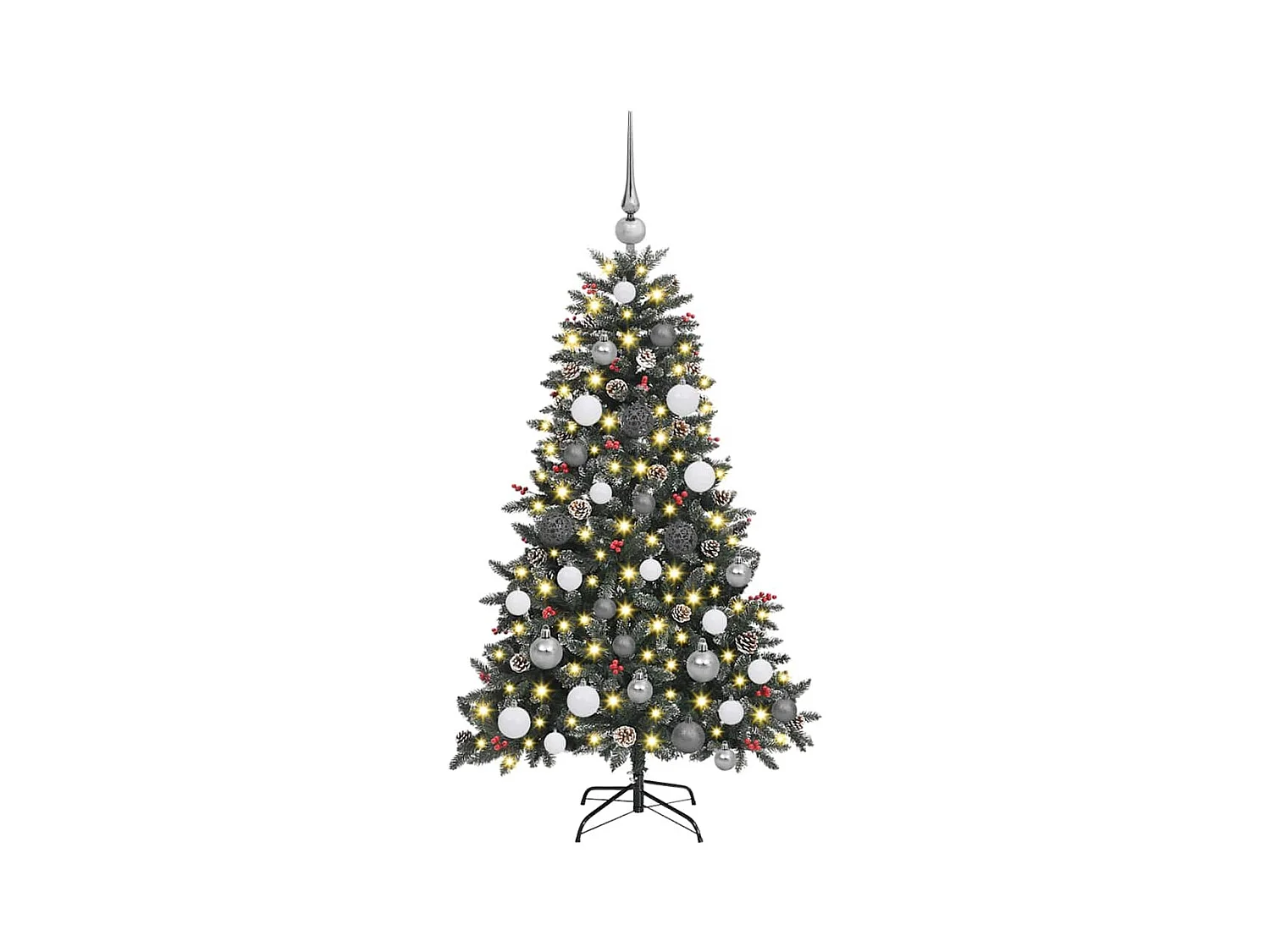 Árbol de Navidad artificial con 150 LED Verde 68 x 68 x 120 cm