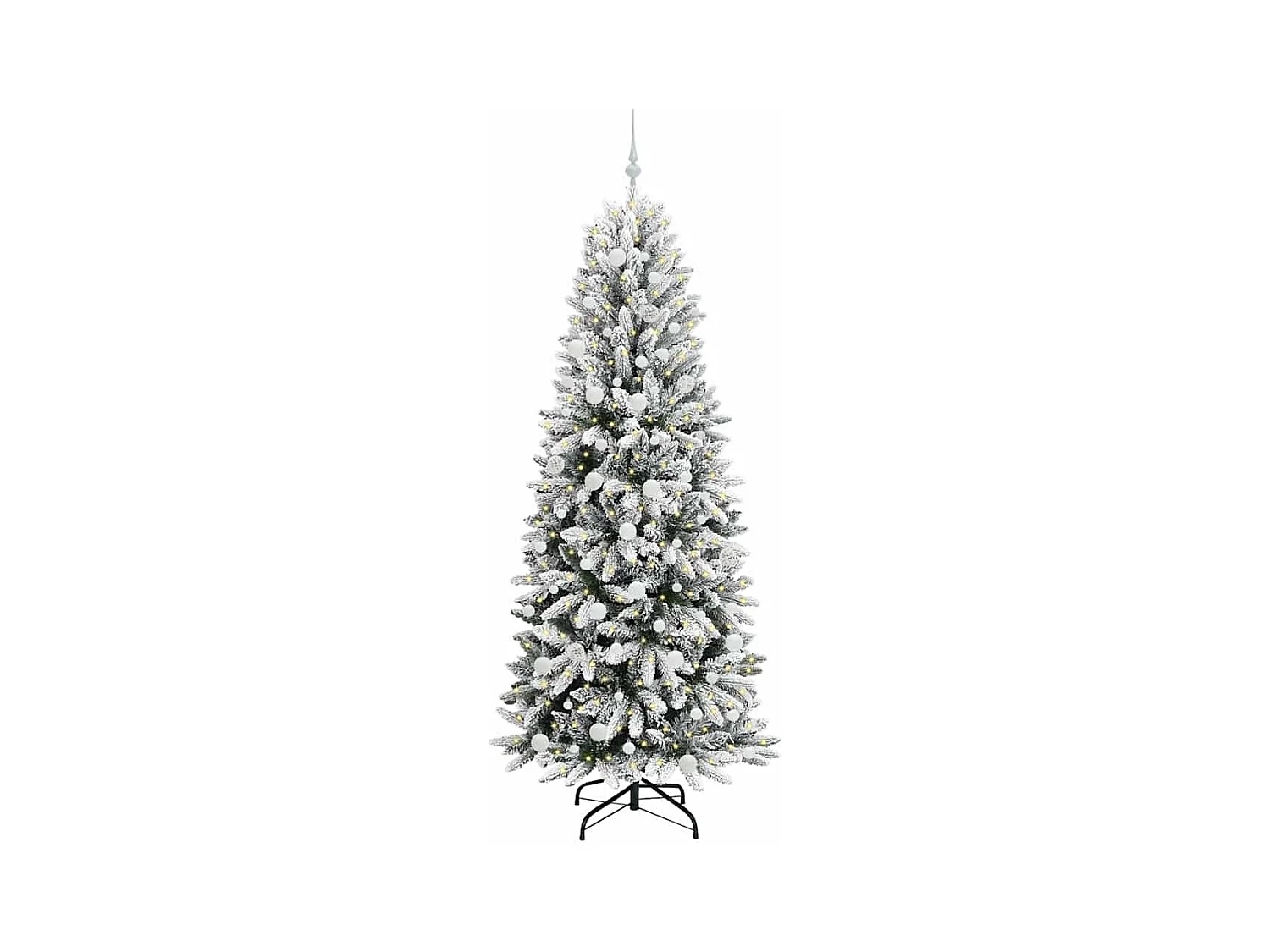 Sapin de Noël artificiel avec 300 LED Blanc 78 x 78 x 210 cm