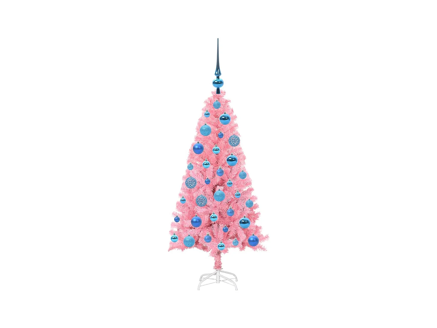 Kerstboom met 150 LED met standaard Roze 120 cm PVC
