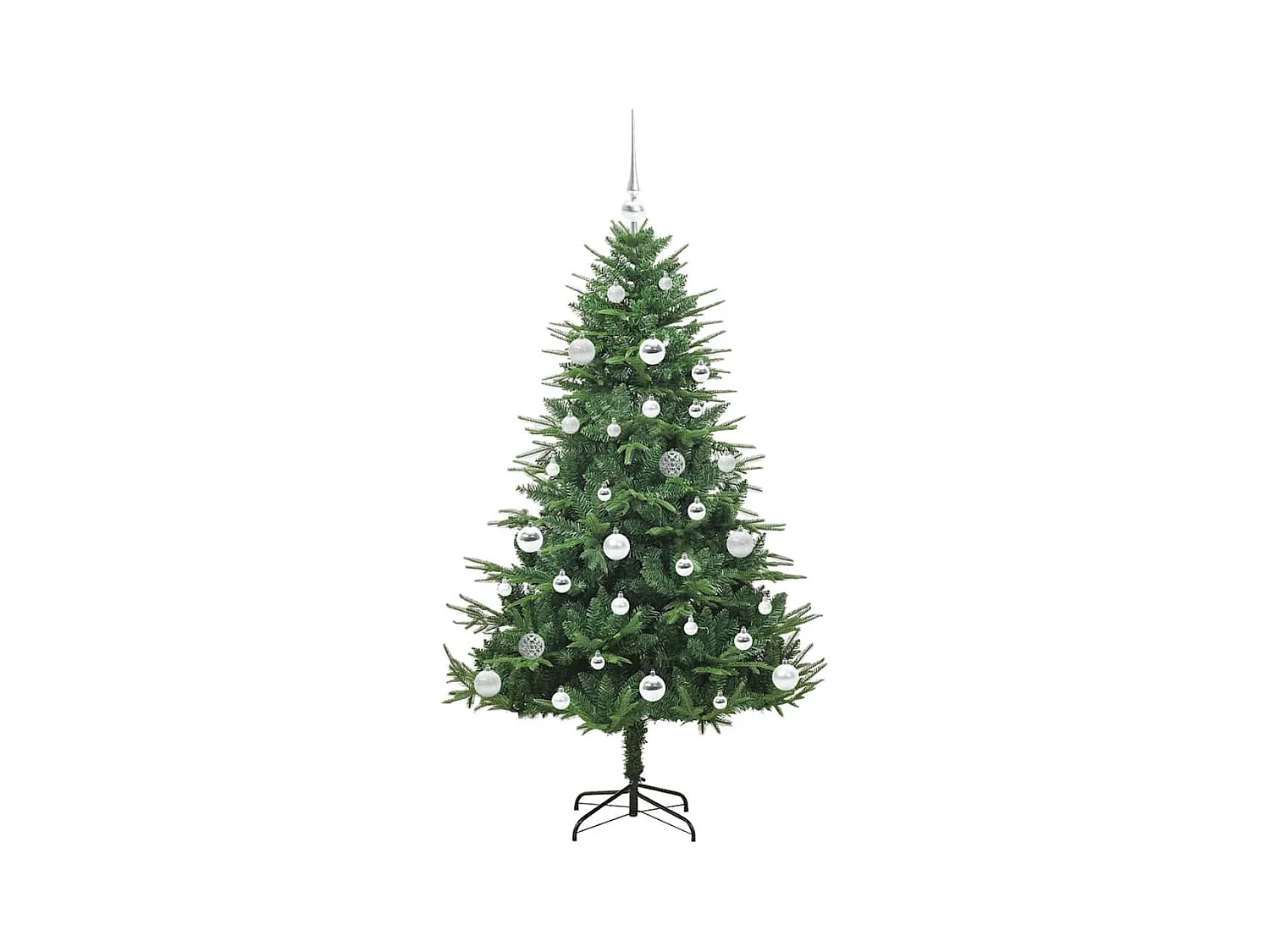 Árbol de Navidad artificial preiluminado con juego de bolas