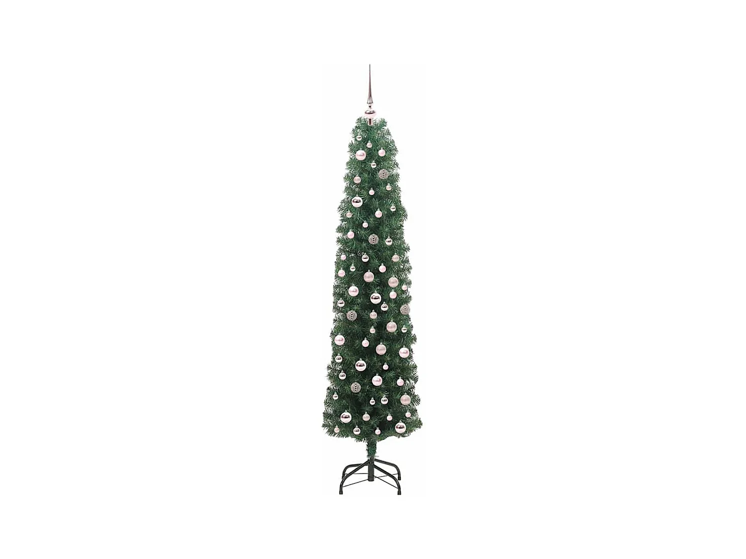 Árvore de Natal Artificial Verde 210 cm PVC e Aço e Plástico