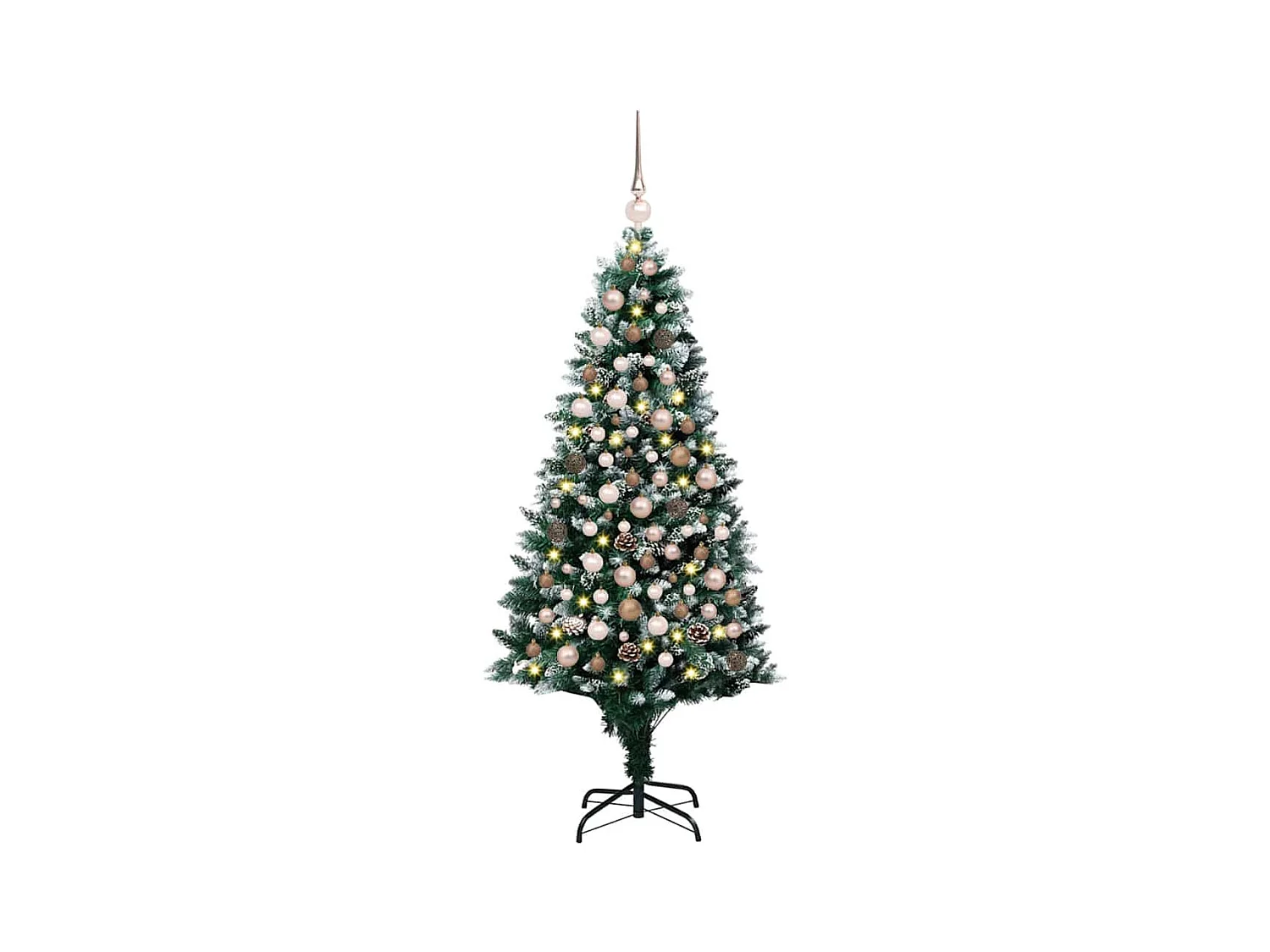 Sapin de Noël artificiel Vert 180 cm PVC, Acier et Plastique