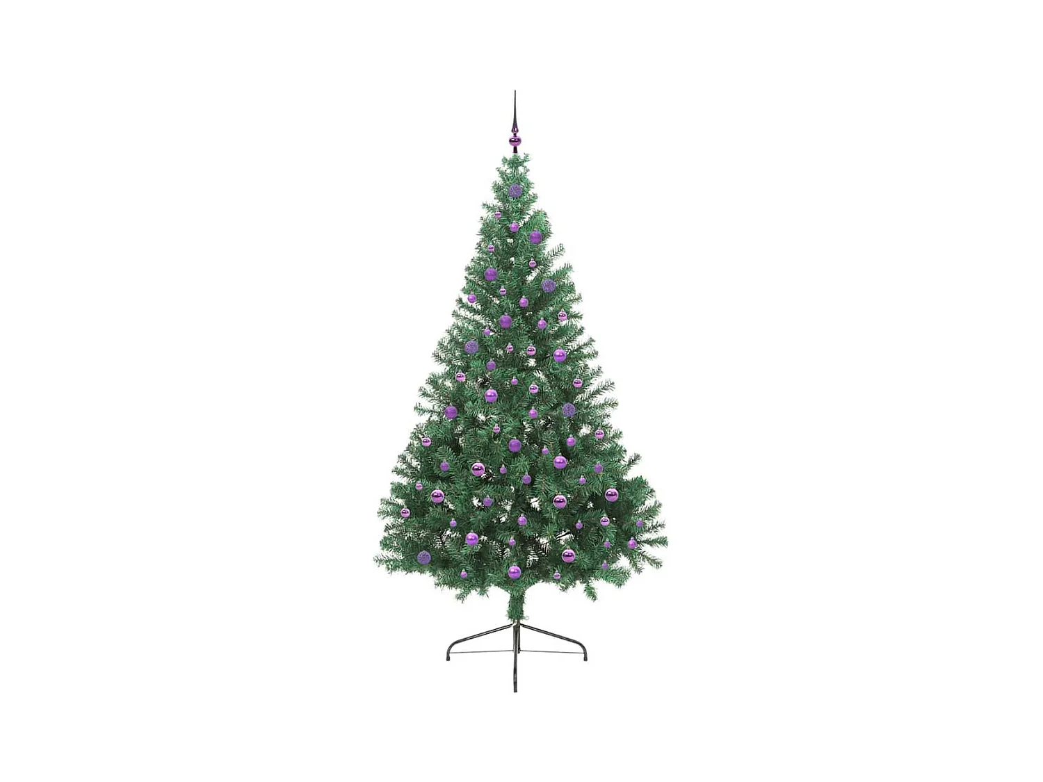 Árbol de Navidad Artificial Preiluminado Verde 240 cm PVC
