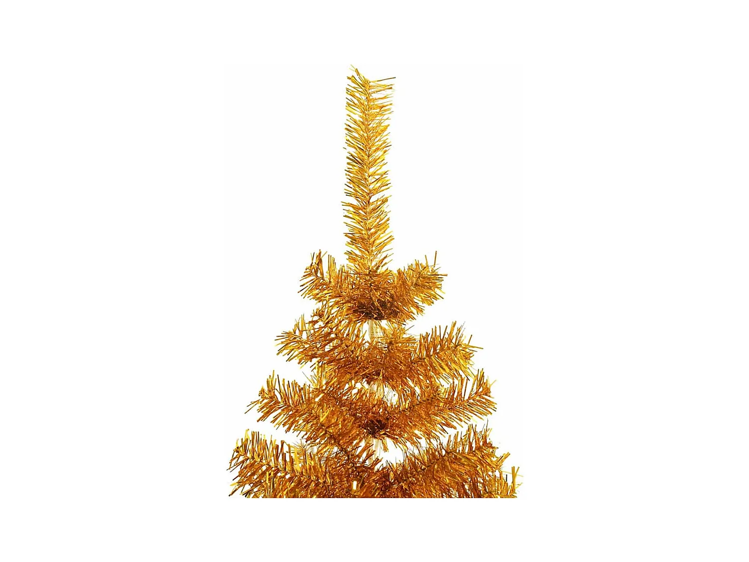 Árbol de Navidad con 300 LED con soporte Dorado 240 cm PET