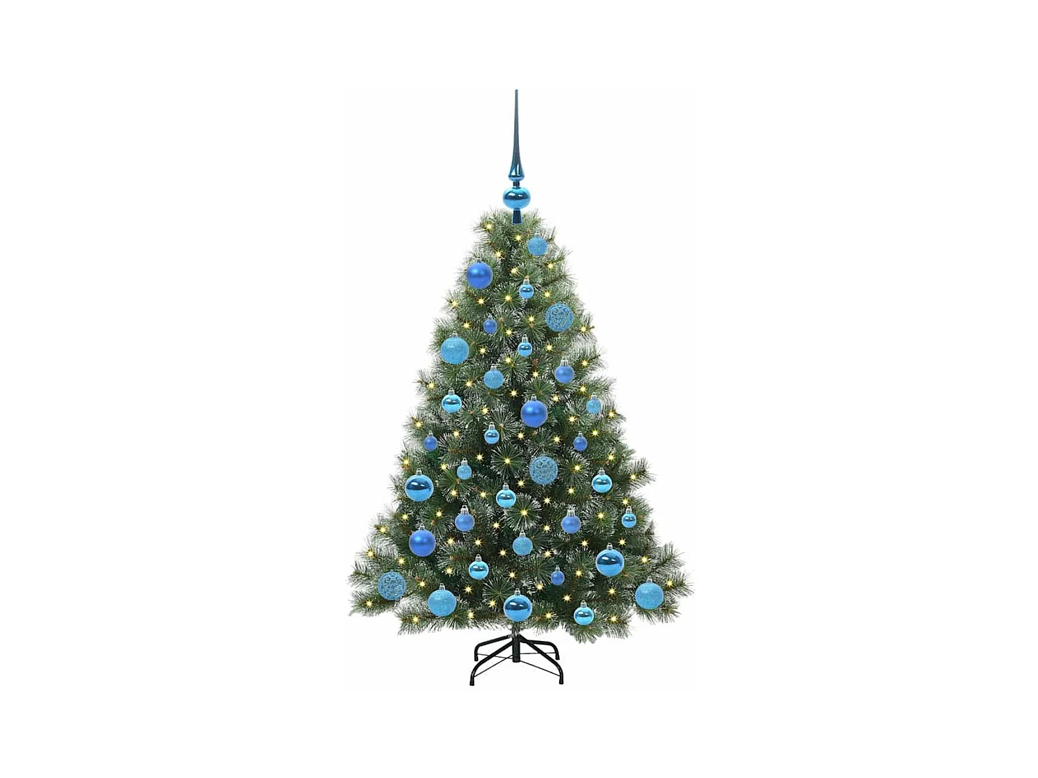 Sapin de Noël artificiel avec 150 LED Vert 120 cm PE et PVC