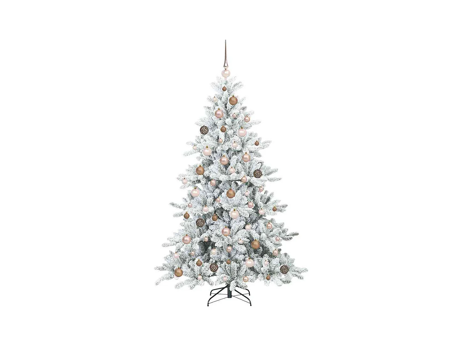 Kunstmatige Hinged Kerstboom met 300 LED 180 cm PVC