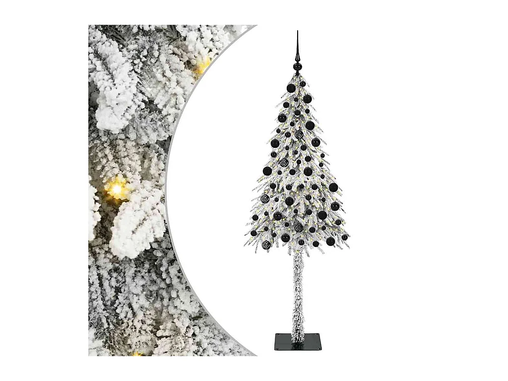 Sapin de Noël avec 300 LED Blanc 210 cm PE et Acier