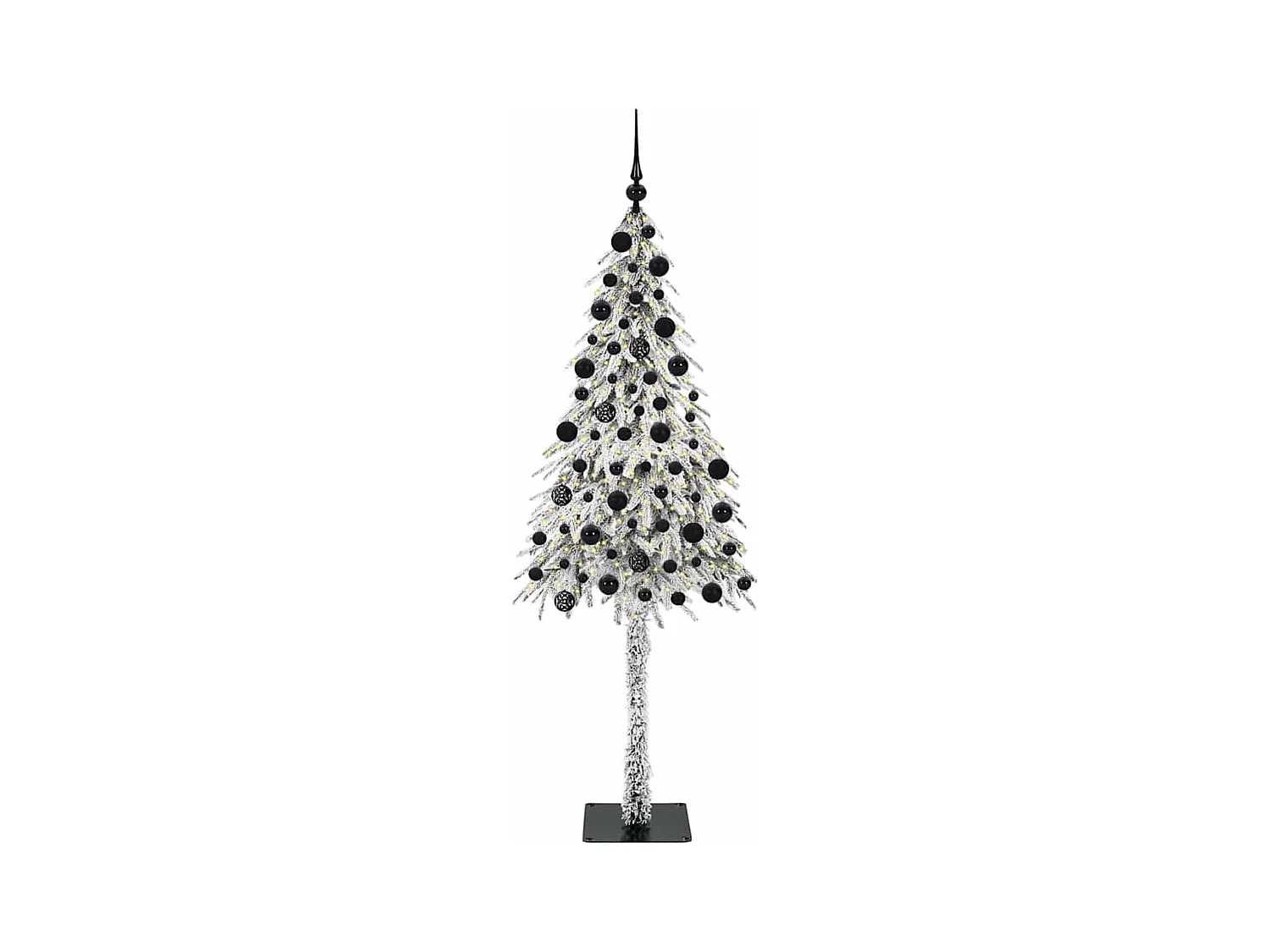 Sapin de Noël avec 300 LED Blanc 210 cm PE et Acier