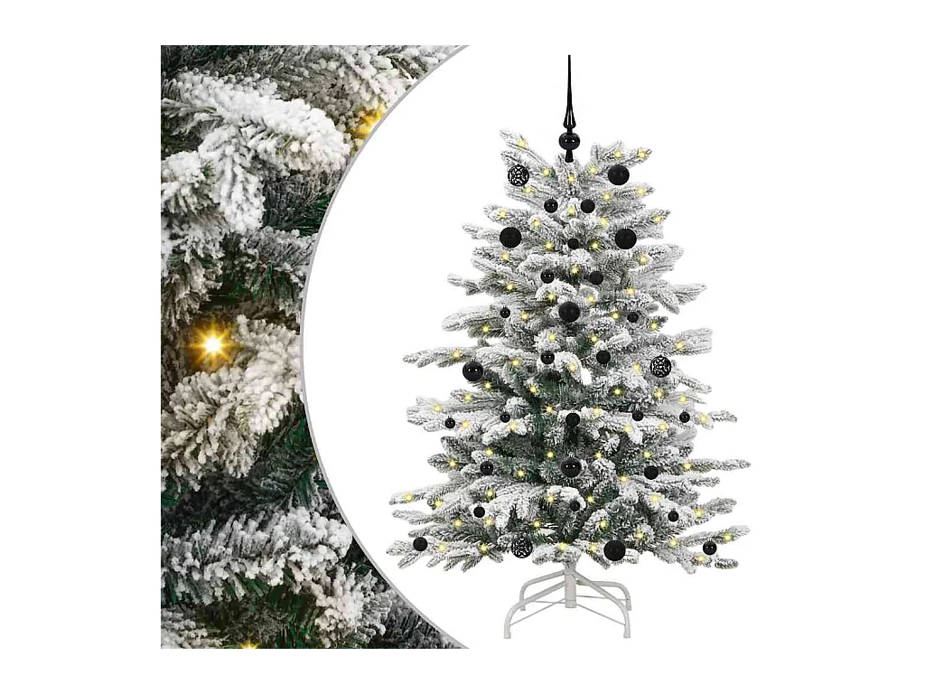 Sapin de Noël Artificiel à Branches Articulées Blanc 150 cm