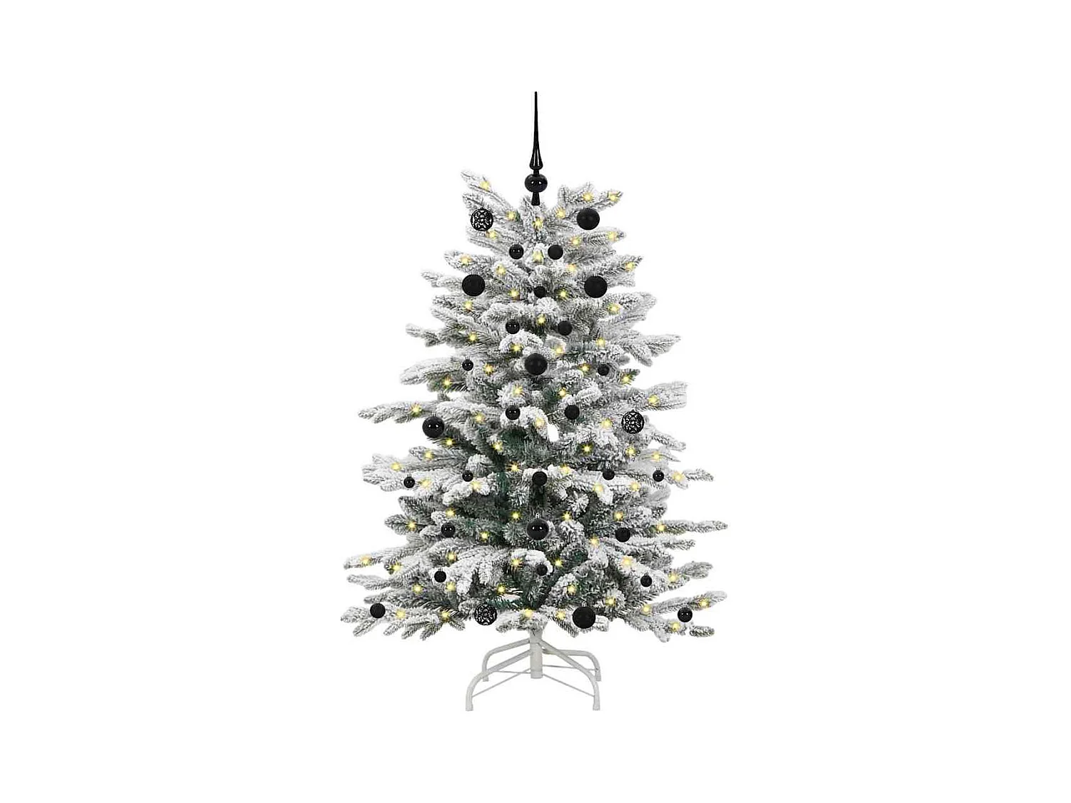 Sapin de Noël Artificiel à Branches Articulées Blanc 150 cm