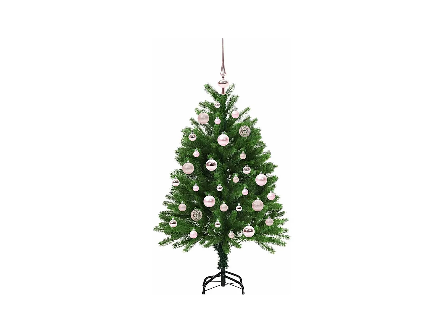 Sapin de Noël avec 150 LED avec support Vert 120 cm PE