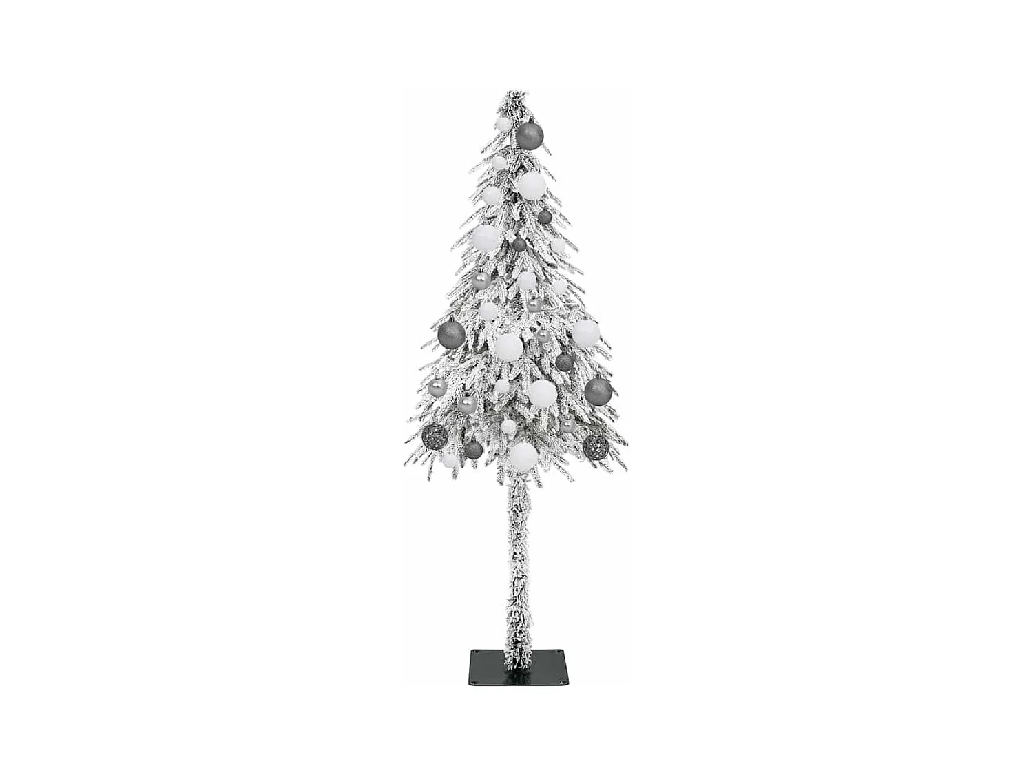 Sapin de Noël avec 150 LED Blanc 150 cm PE et Acier