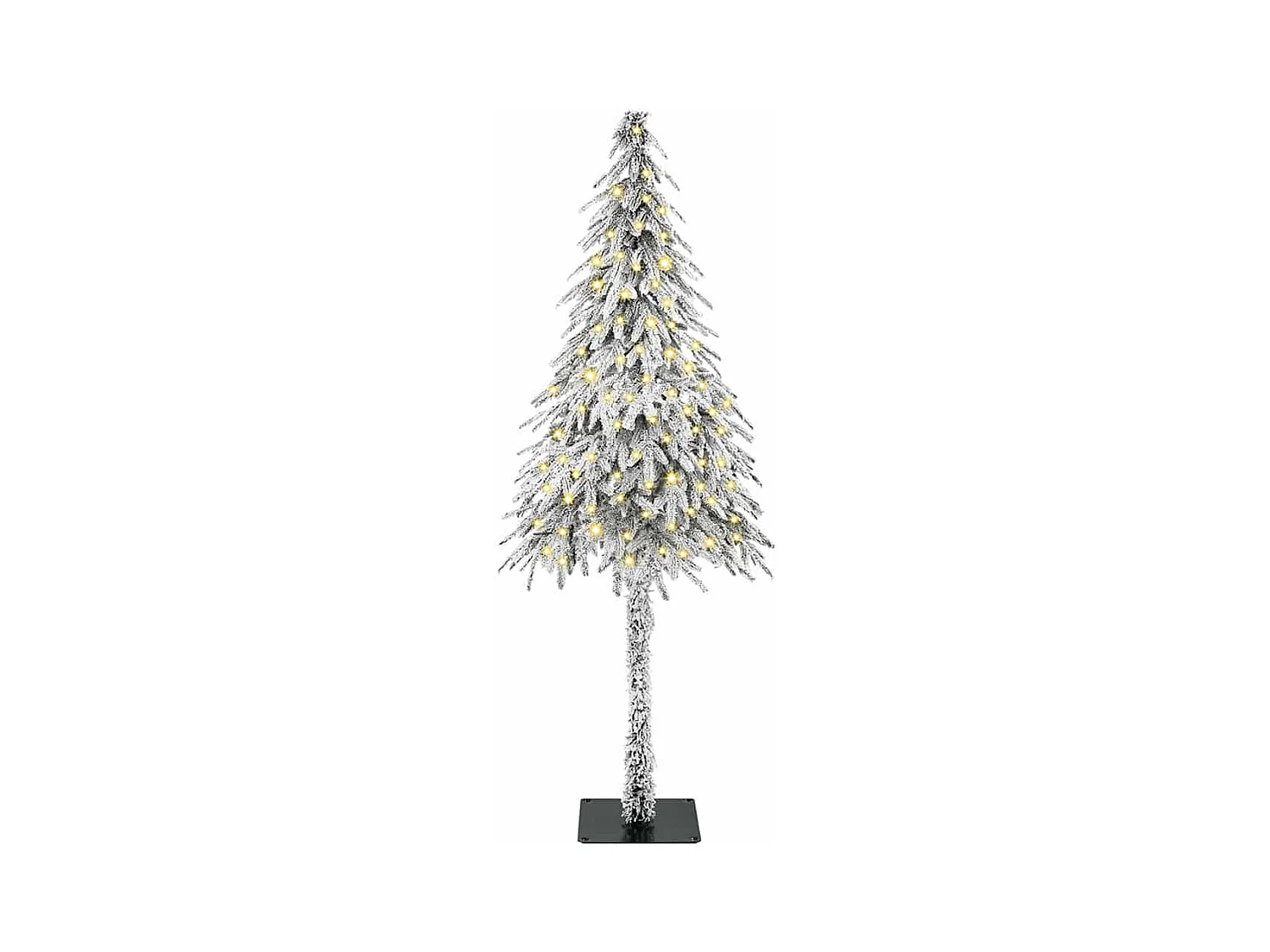 Sapin de Noël avec 150 LED Blanc 150 cm PE et Acier