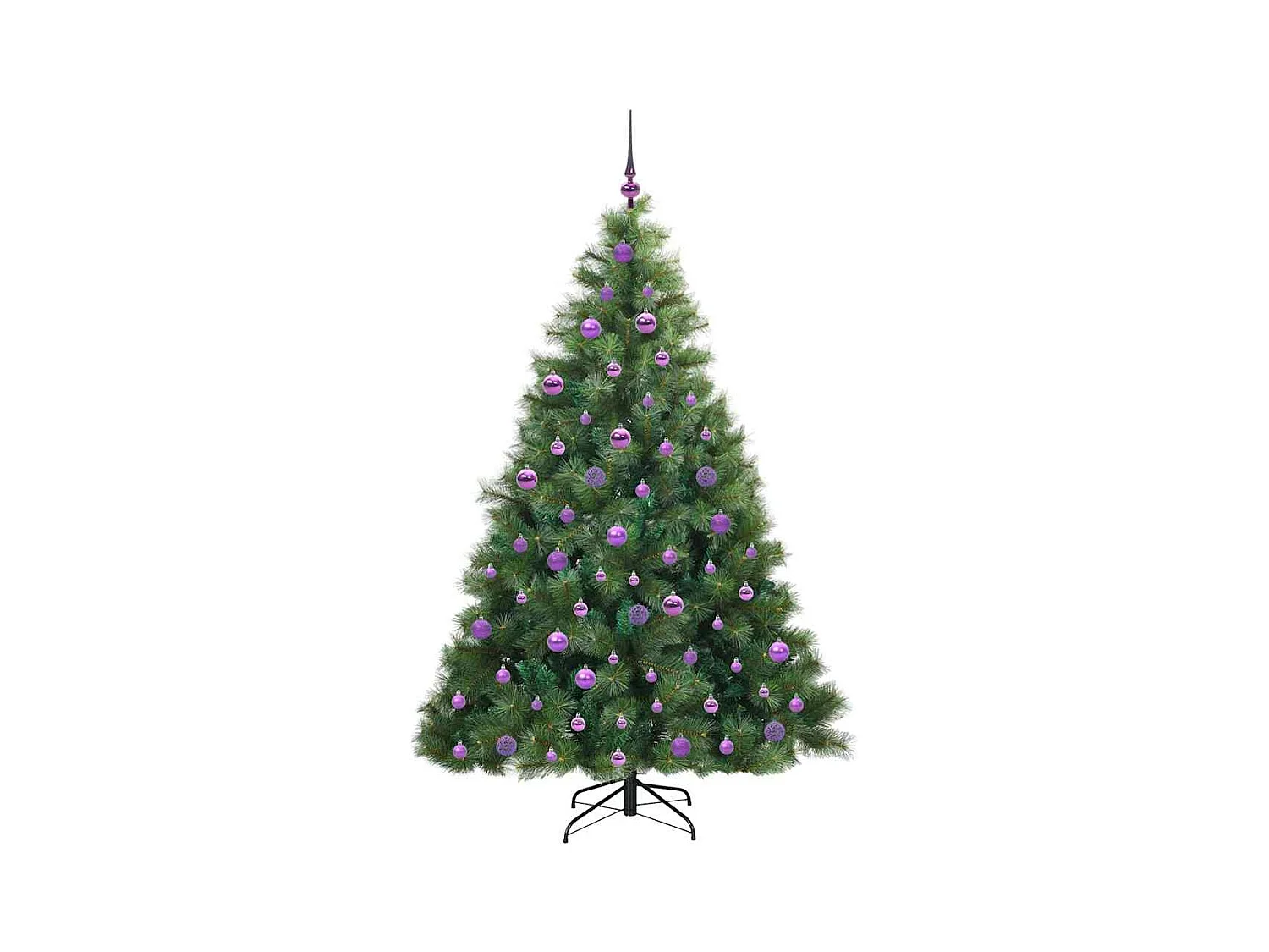 Árbol de Navidad artificial con 300 LED Verde 180 cm PE y PVC
