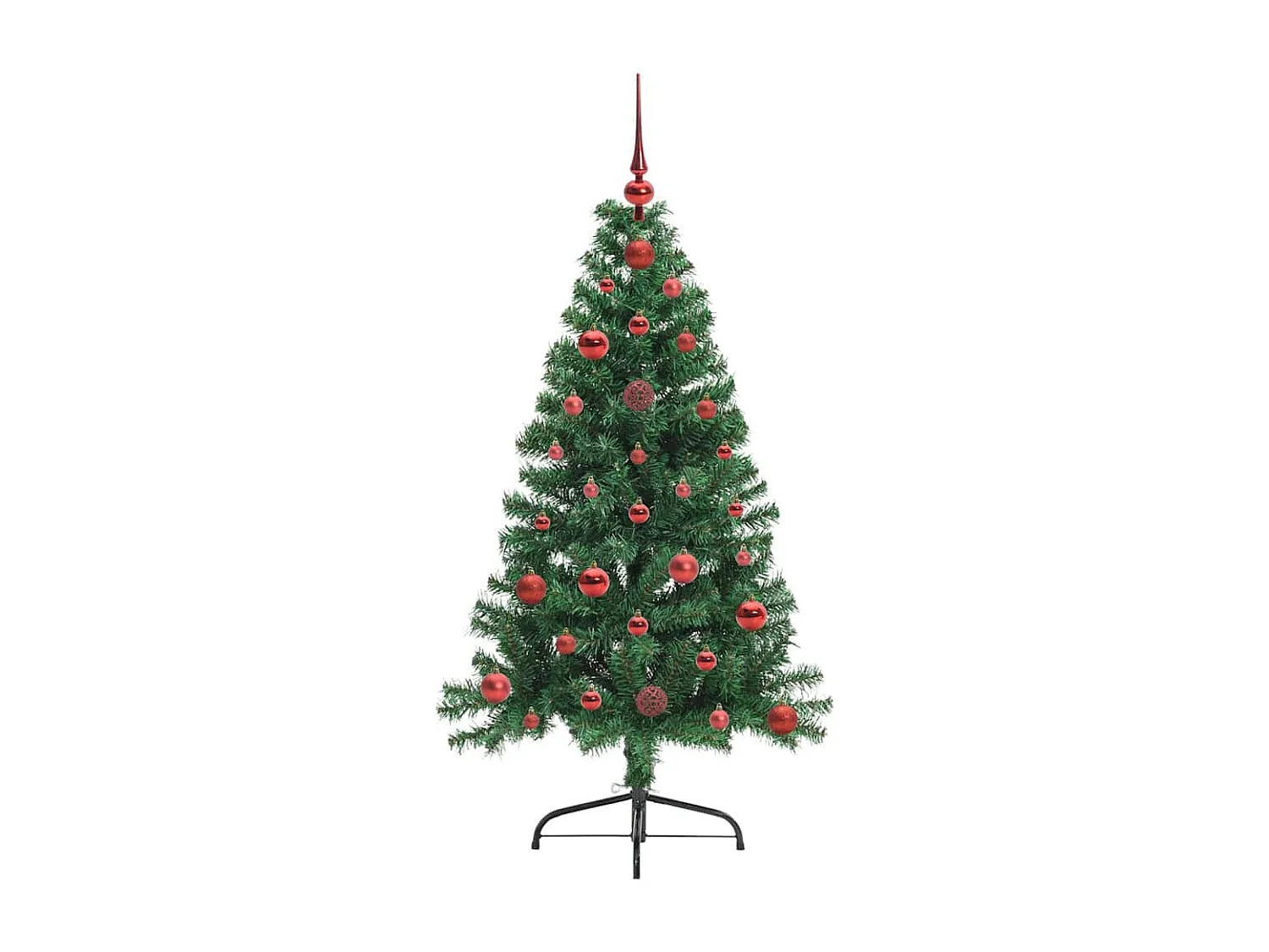 Árbol de Navidad Artificial Preiluminado Verde 120 cm PVC