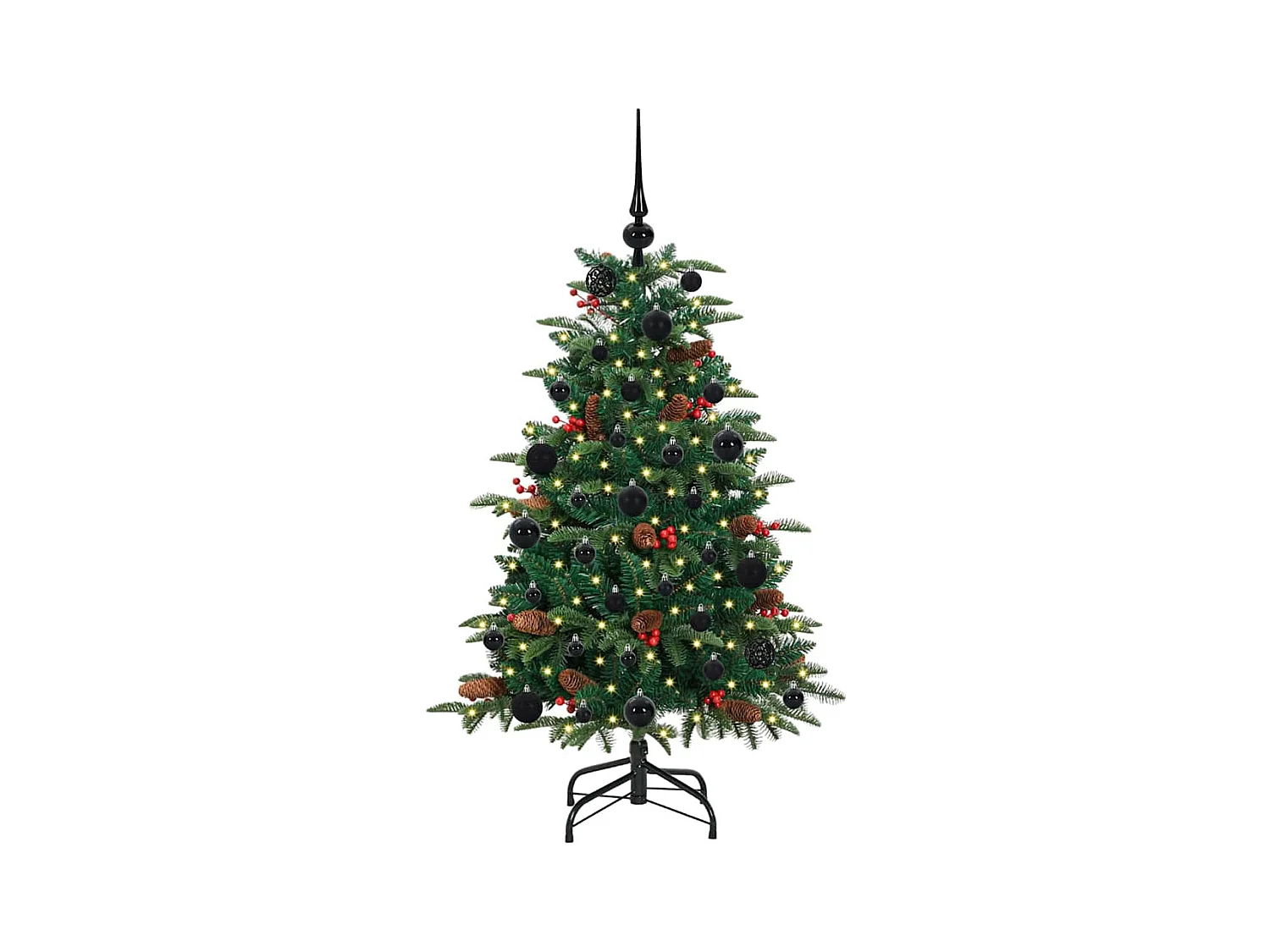 Sapin de Noël artificiel Vert 120 cm PVC, métal et plastique
