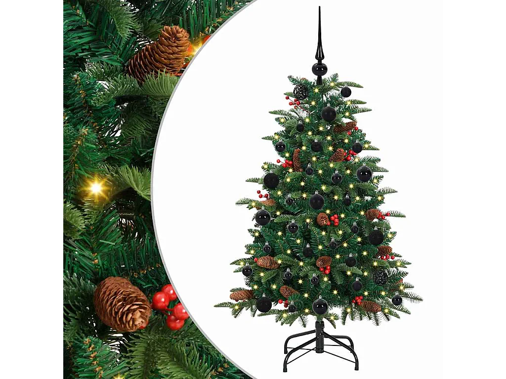 Sapin de Noël artificiel Vert 120 cm PVC, métal et plastique