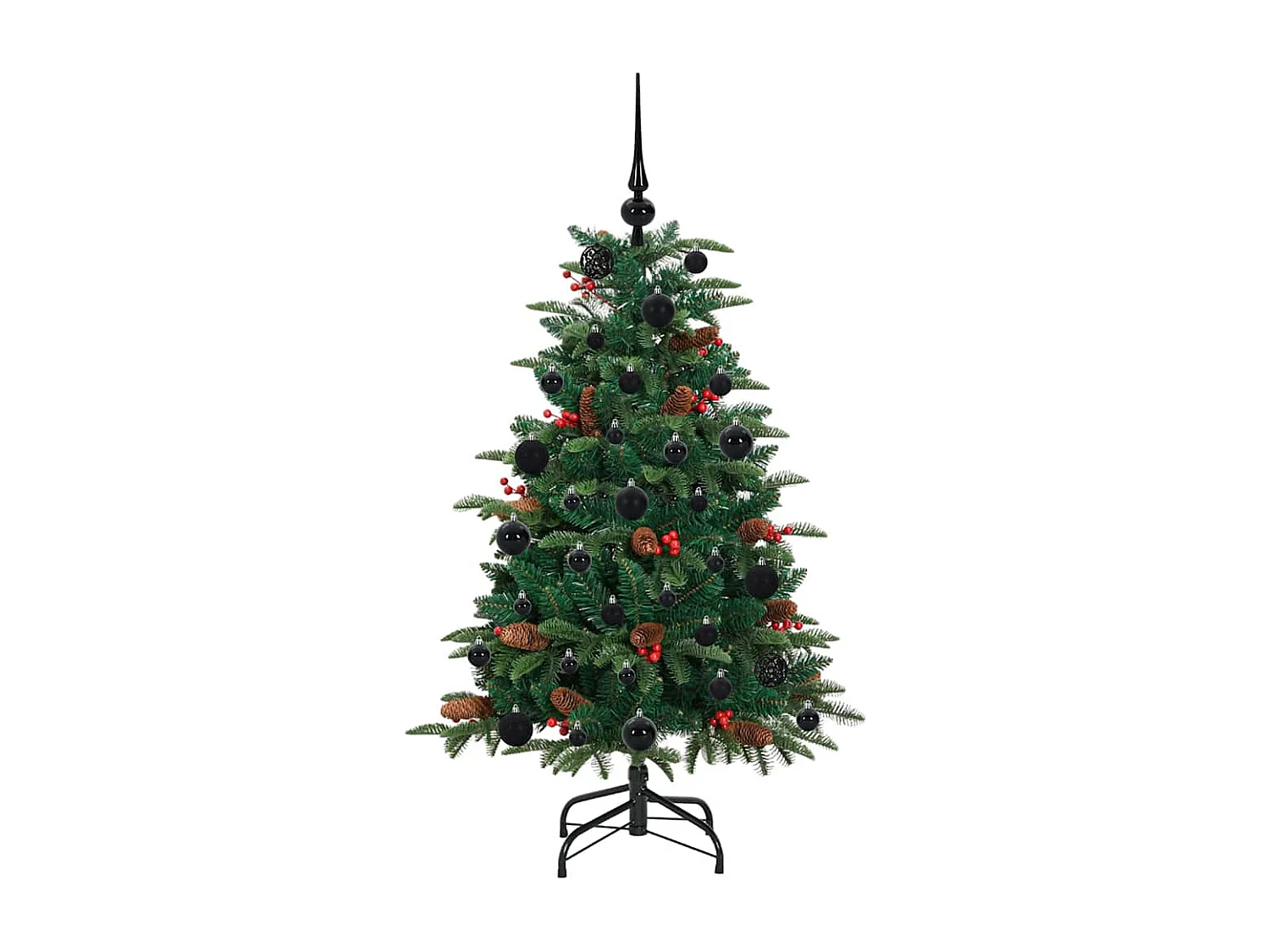 Sapin de Noël artificiel Vert 120 cm PVC, métal et plastique