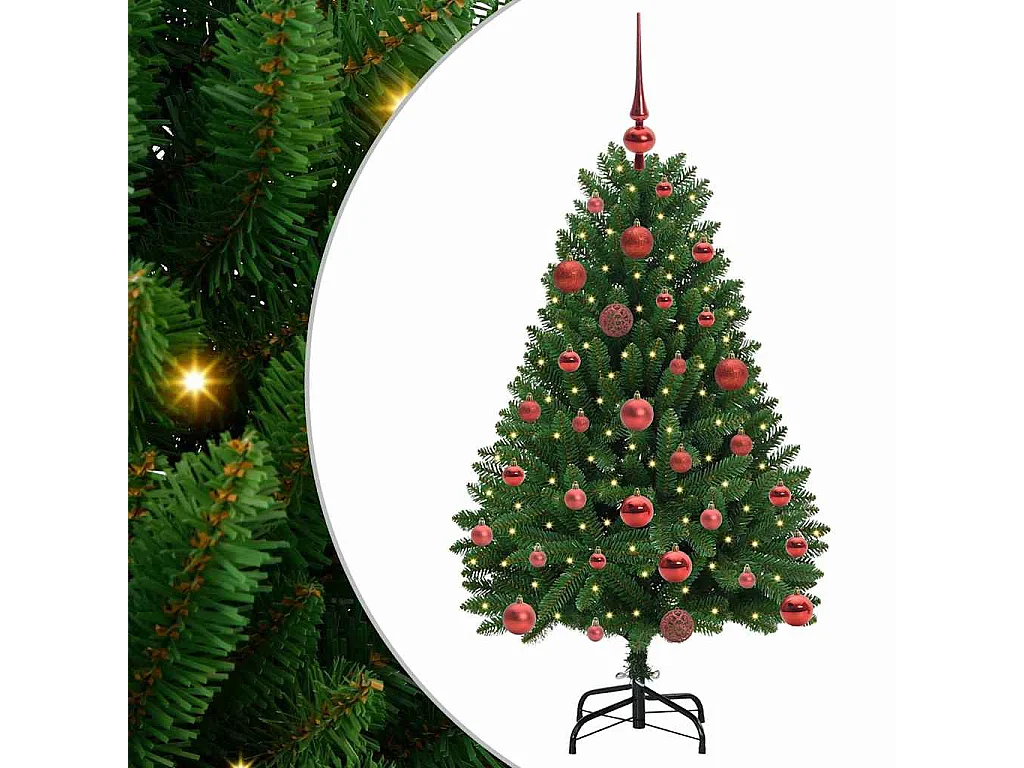 Sapin de Noël artificiel Vert 120 cm PVC et métal