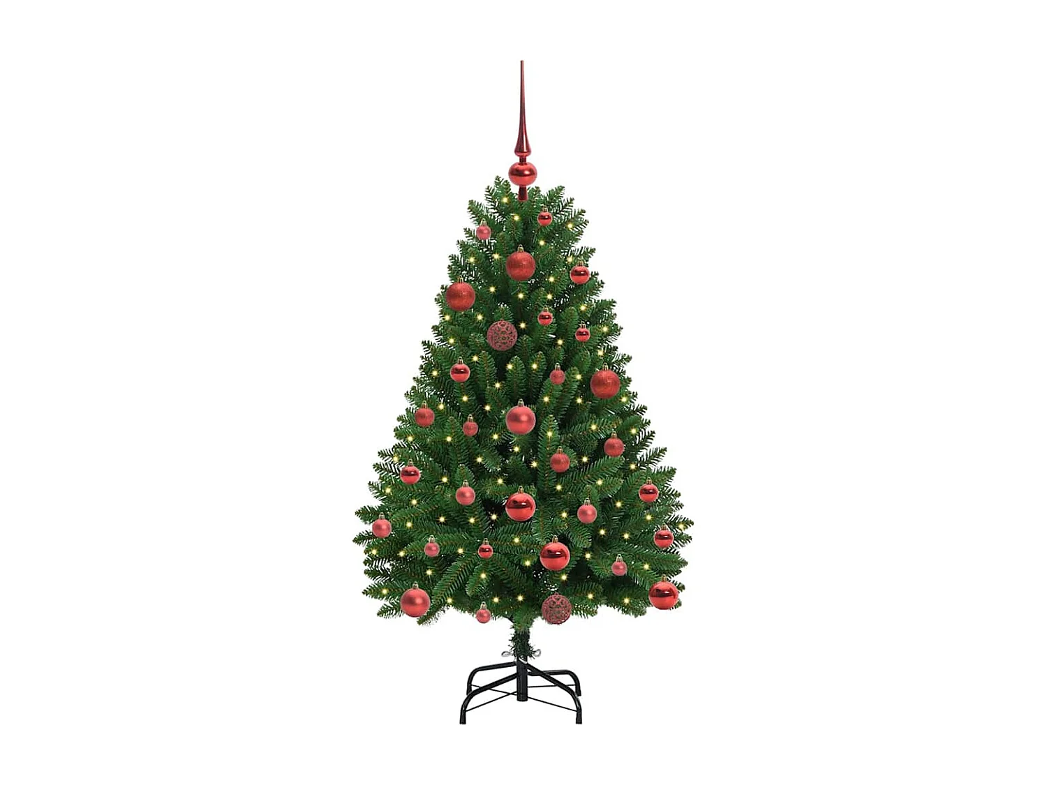 Sapin de Noël artificiel Vert 120 cm PVC et métal