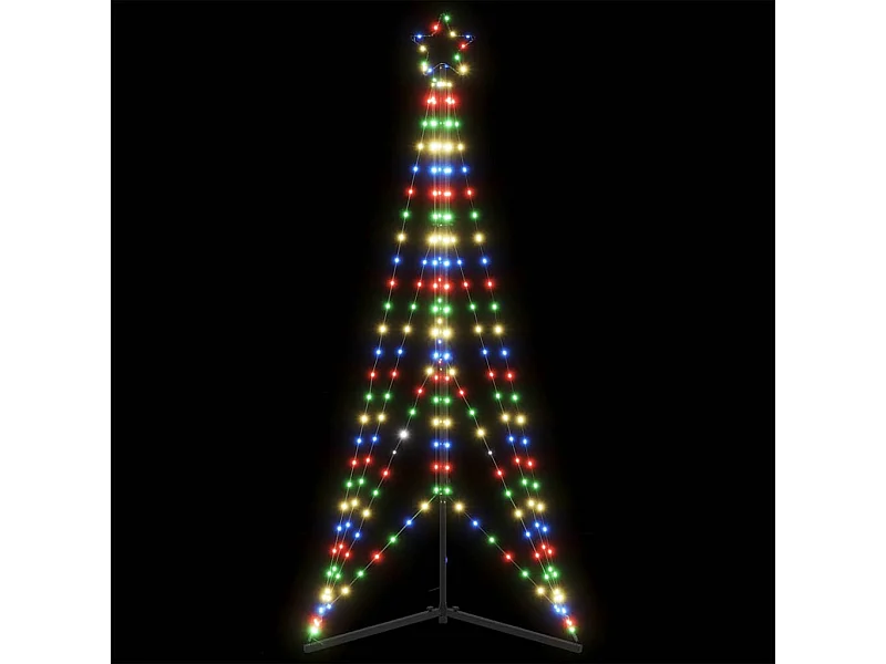 Sapin de Noël à LED 363 LED colorées 182 cm
