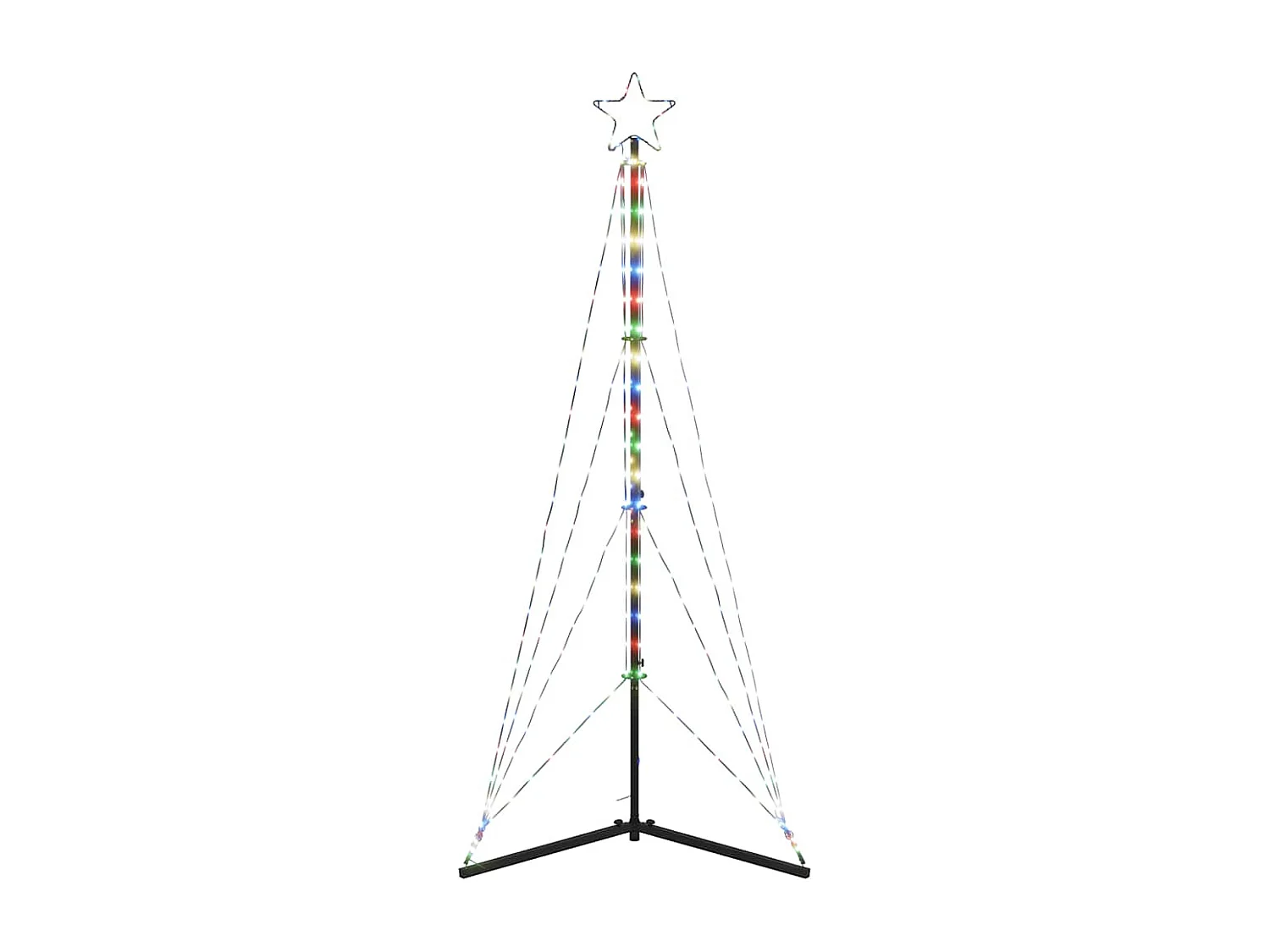 Sapin de Noël à LED 363 LED colorées 182 cm