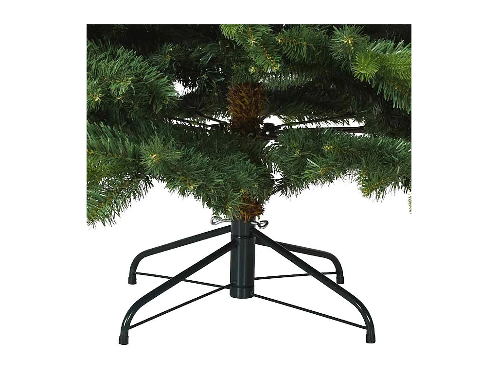 Kunstkerstboom met 300 LED met standaard Groen 240 cm PE en PVC