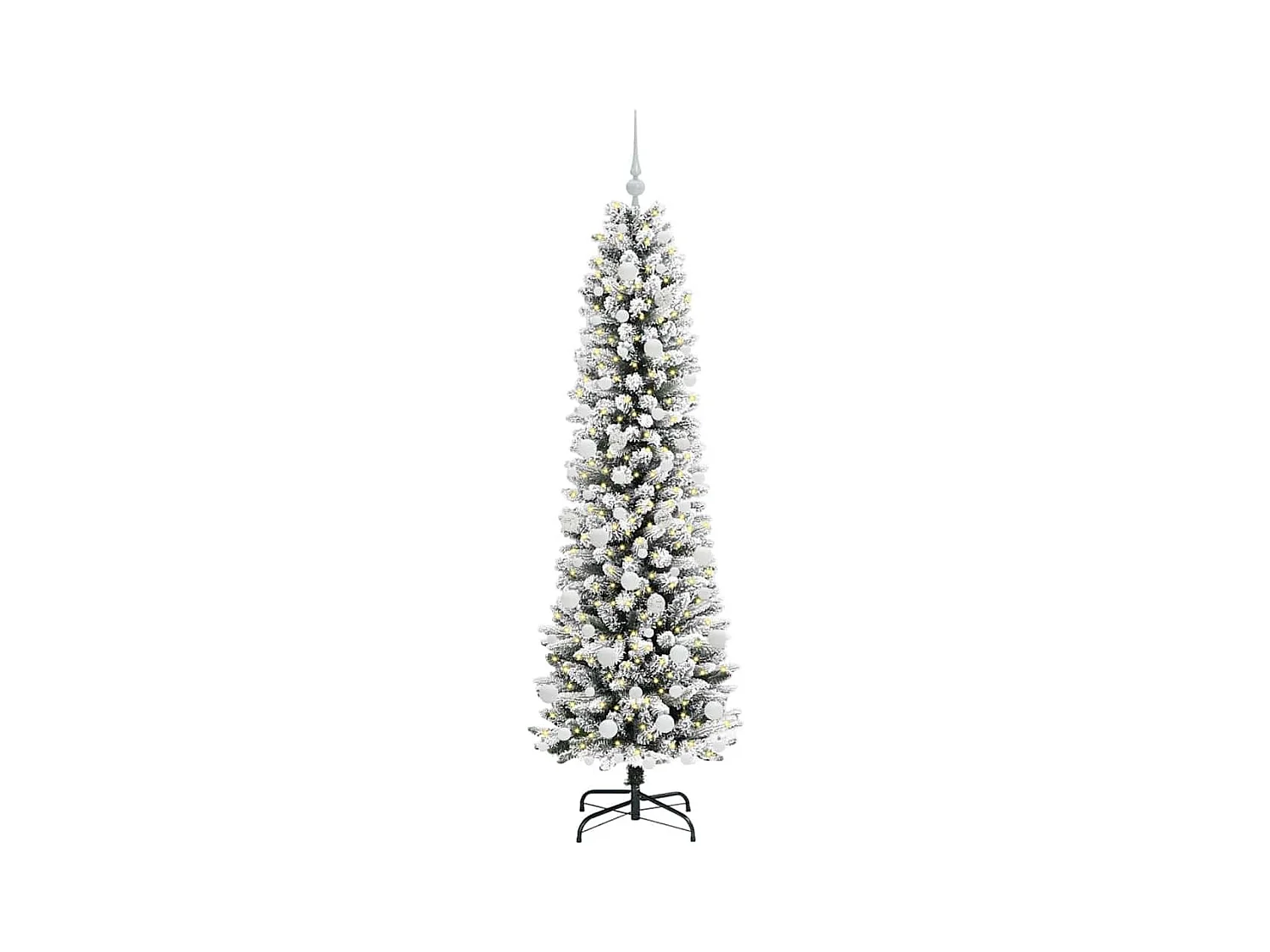 Árbol de Navidad artificial con 300 LED verde y 180 cm